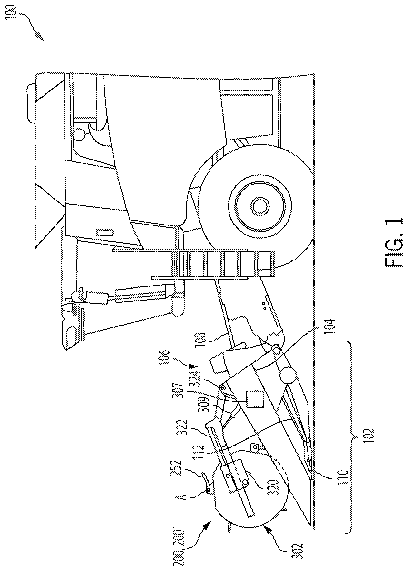 Patent US12426542 Figure 1 – Harvester reel having adjustable tine bars and method for resetting same