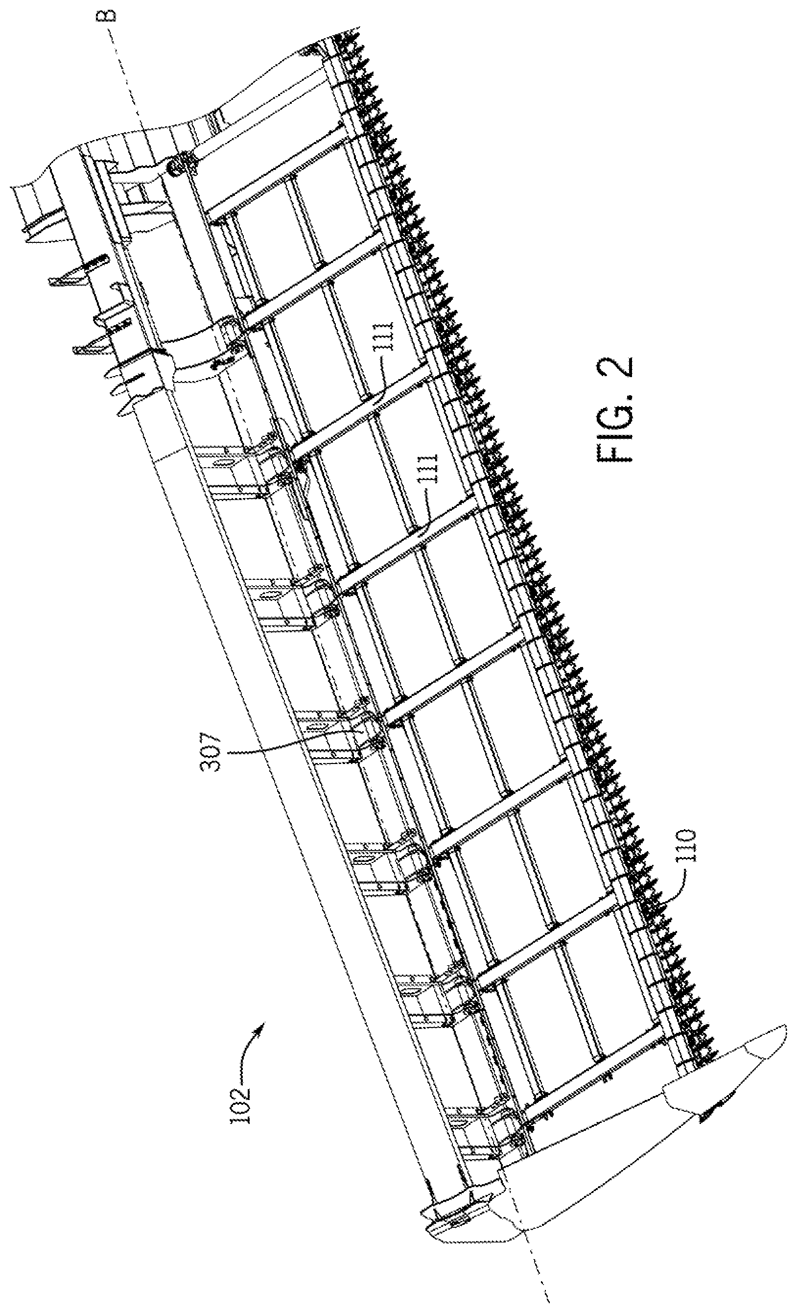Patent US12426542 Figure 2 – Harvester reel having adjustable tine bars and method for resetting same