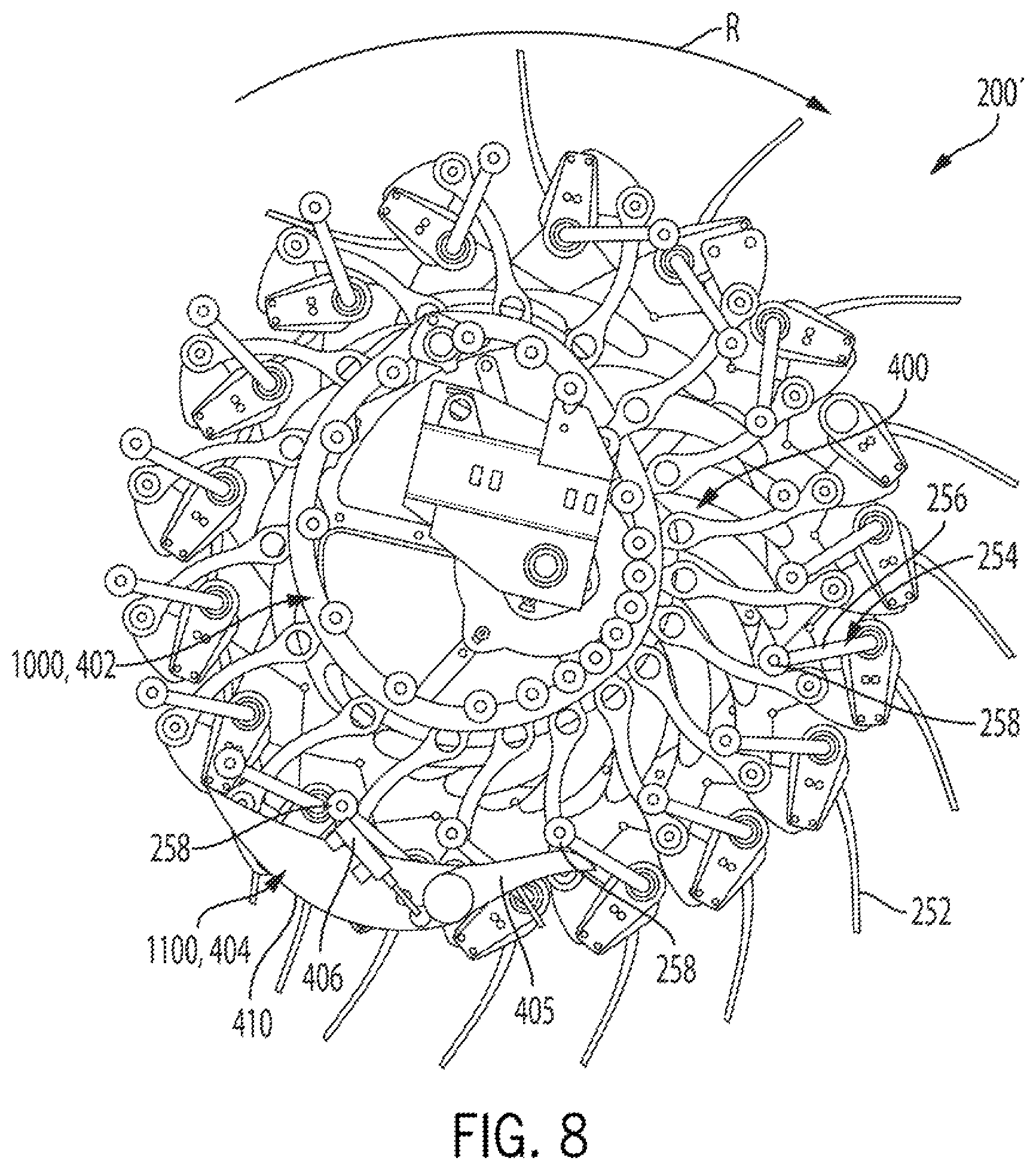 Patent US12426542 Figure 6 – Harvester reel having adjustable tine bars and method for resetting same