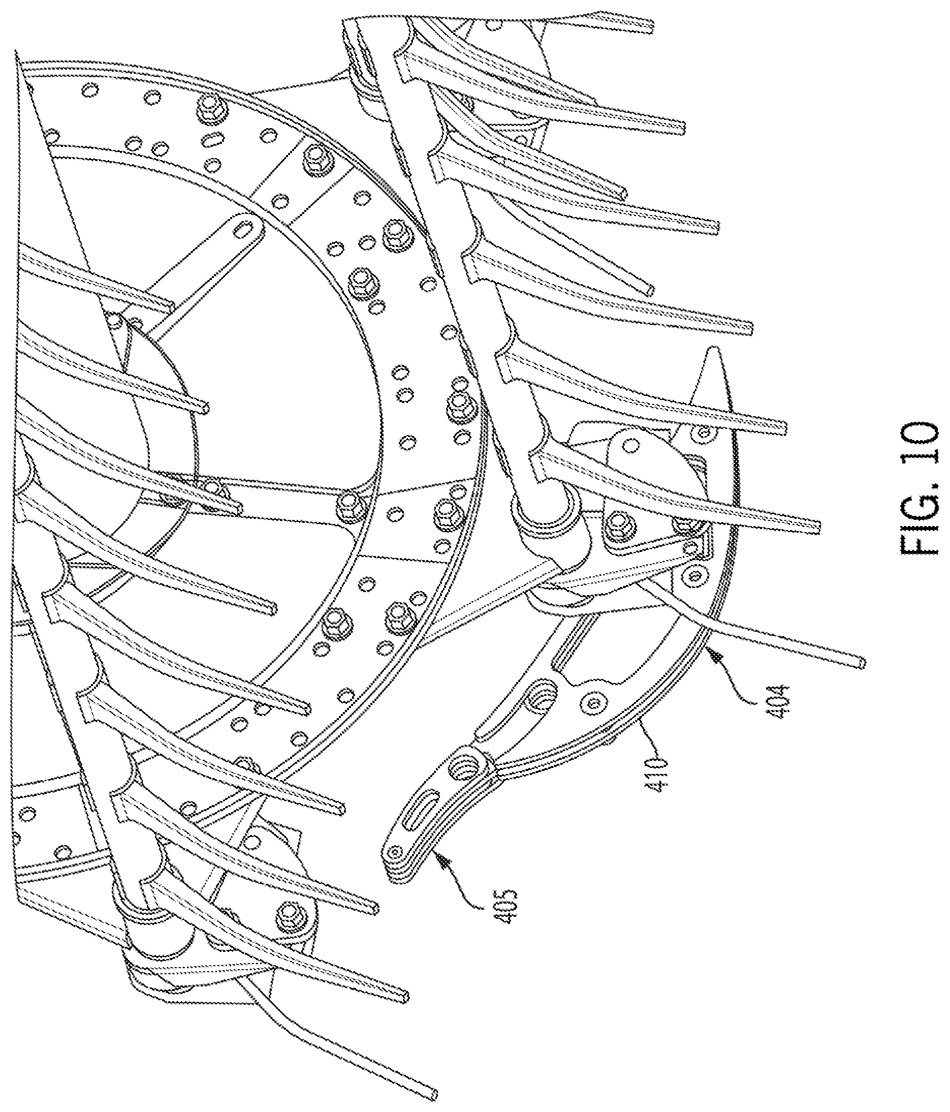 Patent US12426542 Figure 8 – Harvester reel having adjustable tine bars and method for resetting same