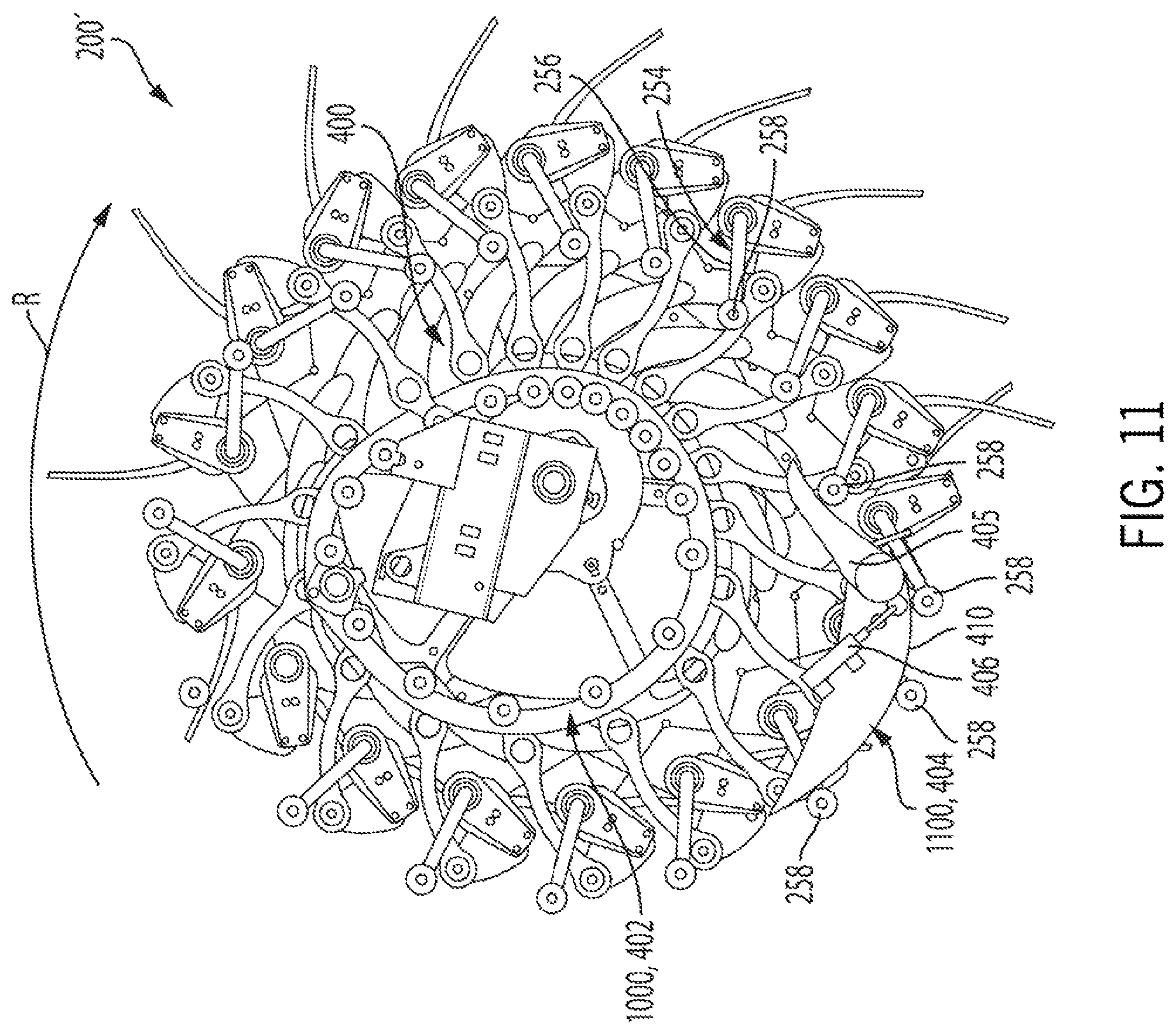 Patent US12426542 Figure 9 – Harvester reel having adjustable tine bars and method for resetting same