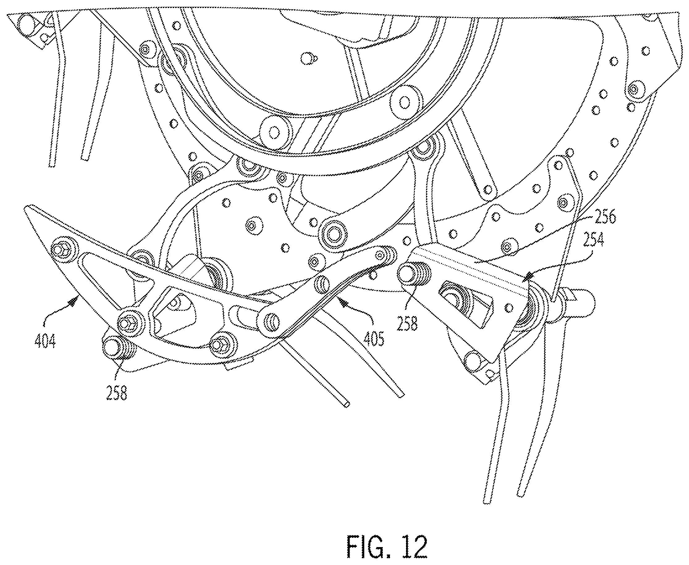 Patent US12426542 Figure 10 – Harvester reel having adjustable tine bars and method for resetting same
