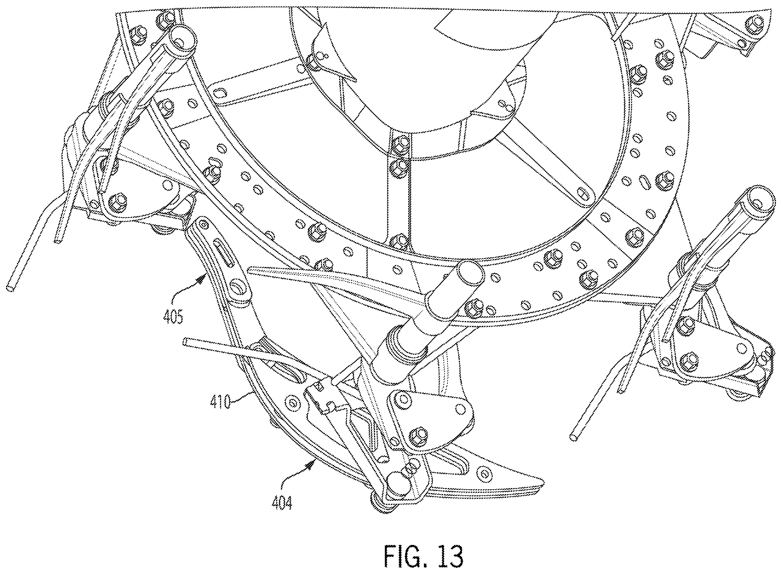 Patent US12426542 Figure 11 – Harvester reel having adjustable tine bars and method for resetting same