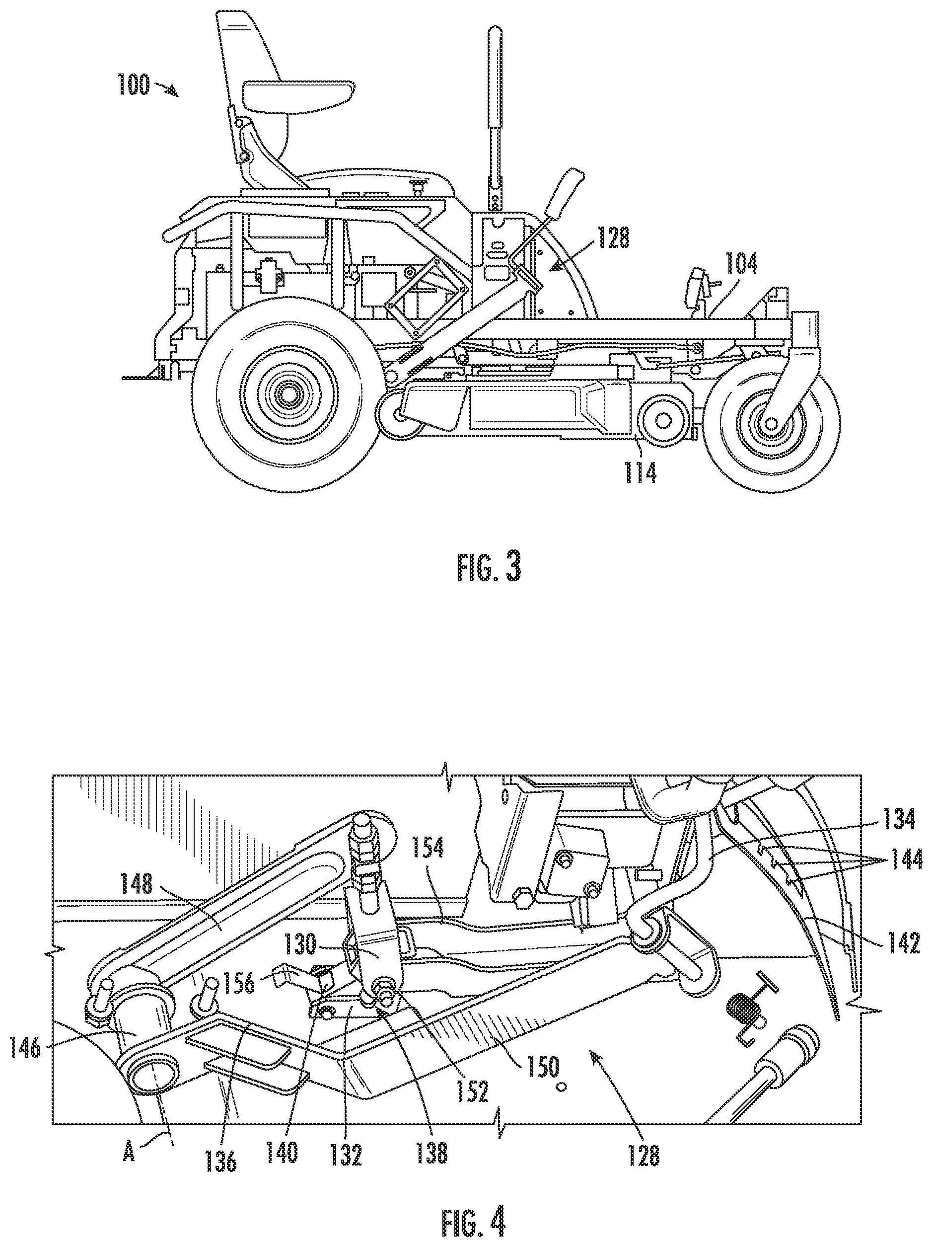 Patent US12426543 Figure 2 – Lawn mowers, detachable mower decks, and methods associated therewith