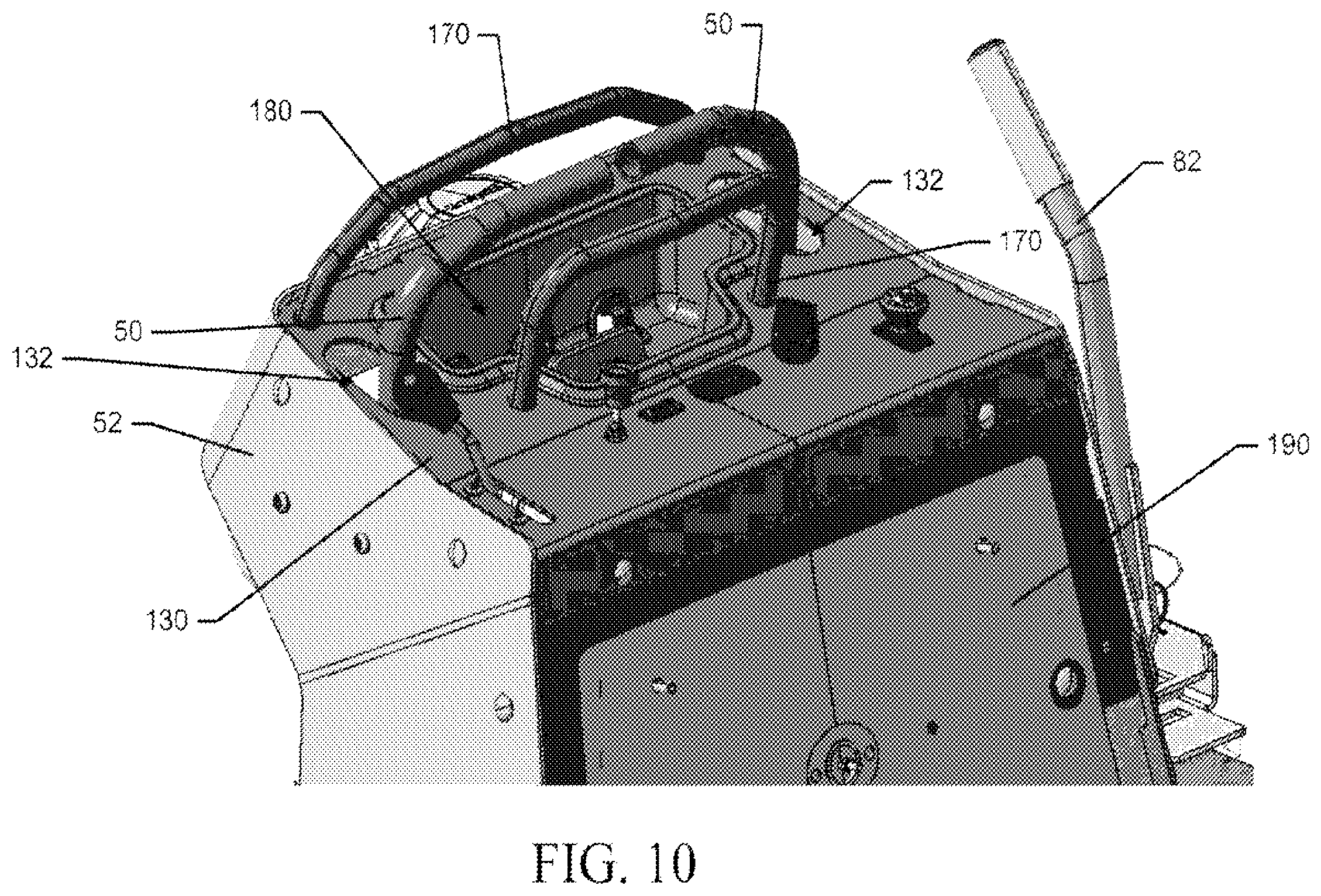 Patent US12426544 Figure 12 – Stand-on lawn care vehicle with adjustable neutral position