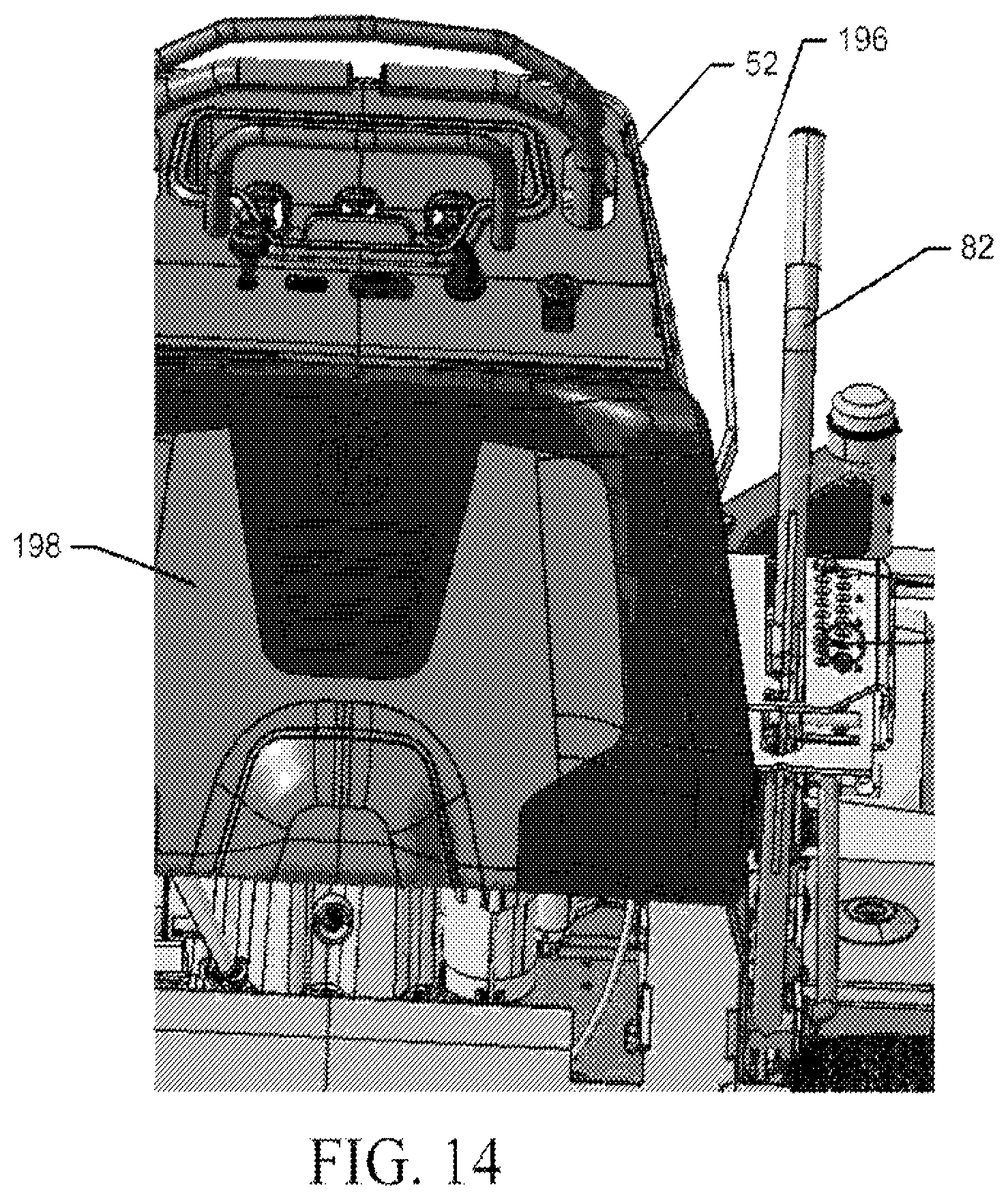 Patent US12426544 Figure 16 – Stand-on lawn care vehicle with adjustable neutral position