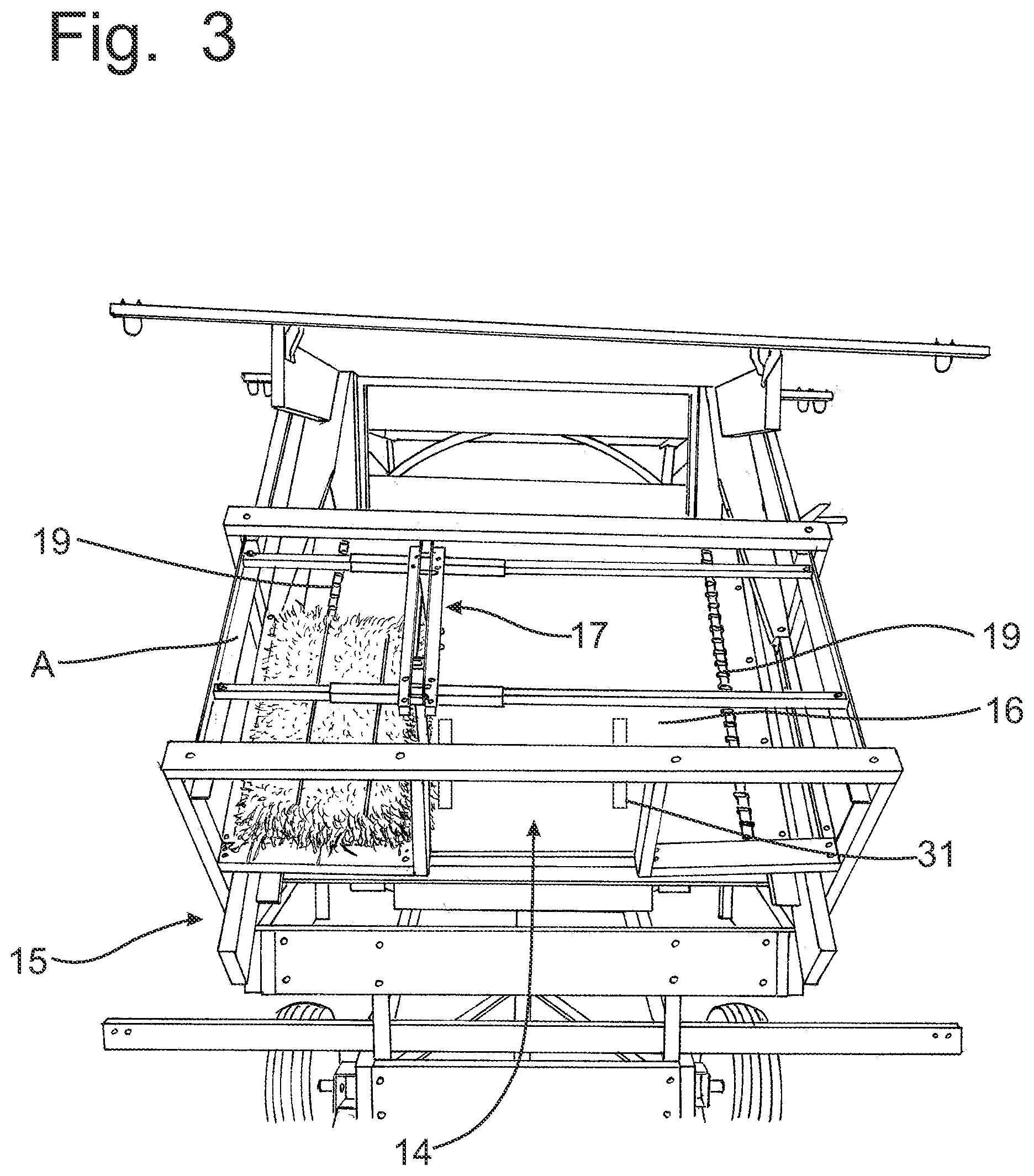 Patent US12426546 Figure 3 – Bale handler for small rectangular bales