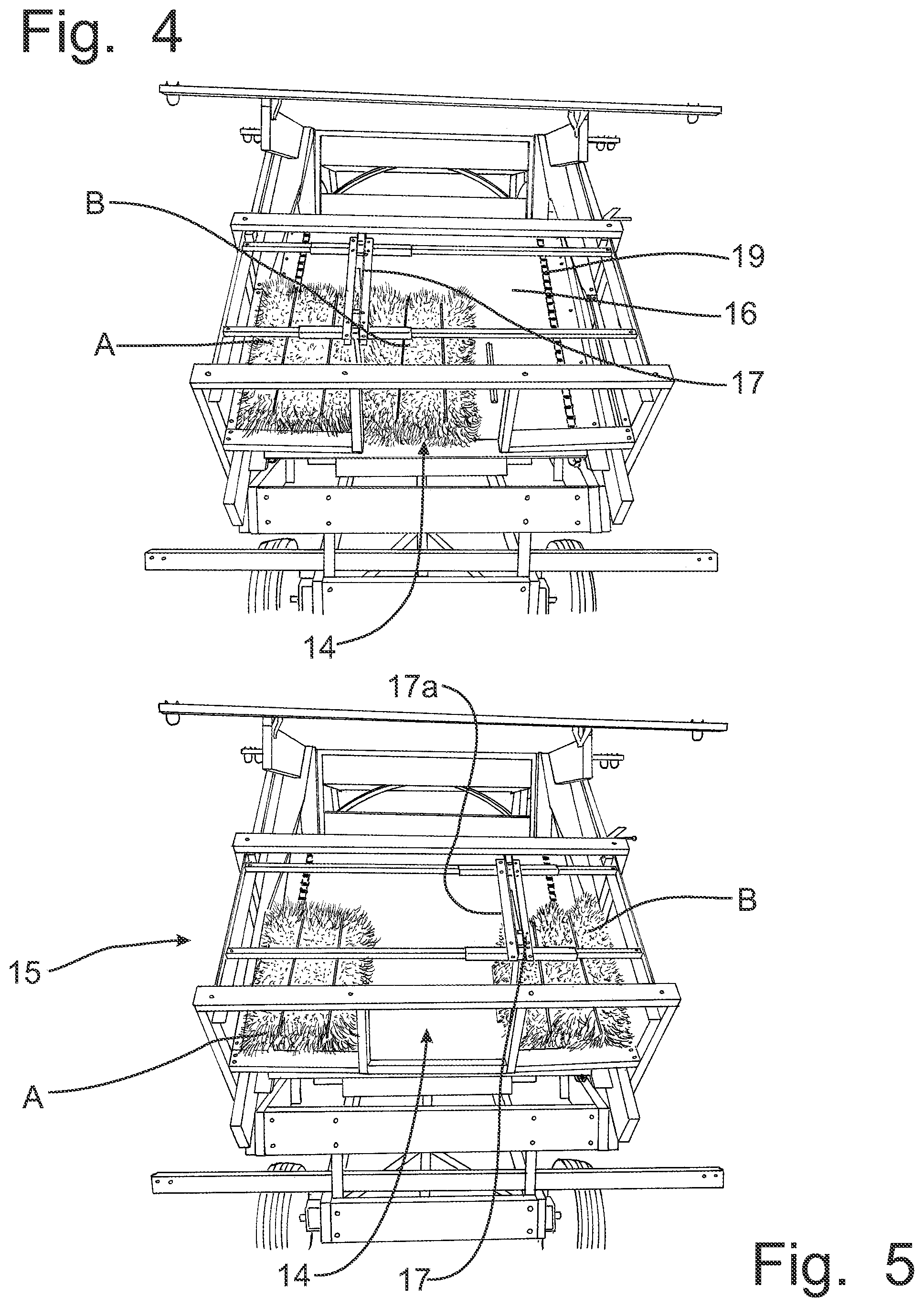 Patent US12426546 Figure 4 – Bale handler for small rectangular bales
