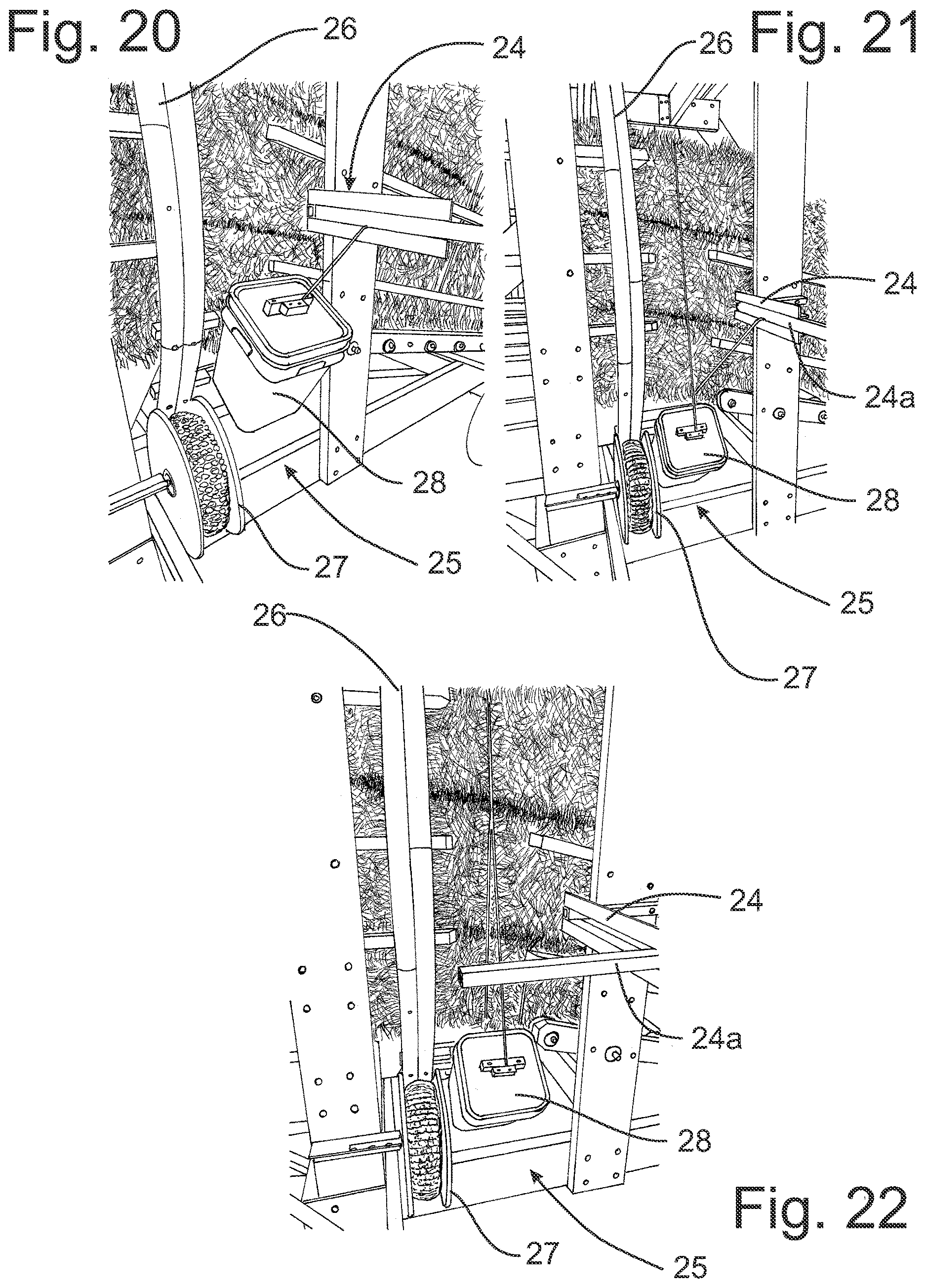 Patent US12426546 Figure 12 – Bale handler for small rectangular bales