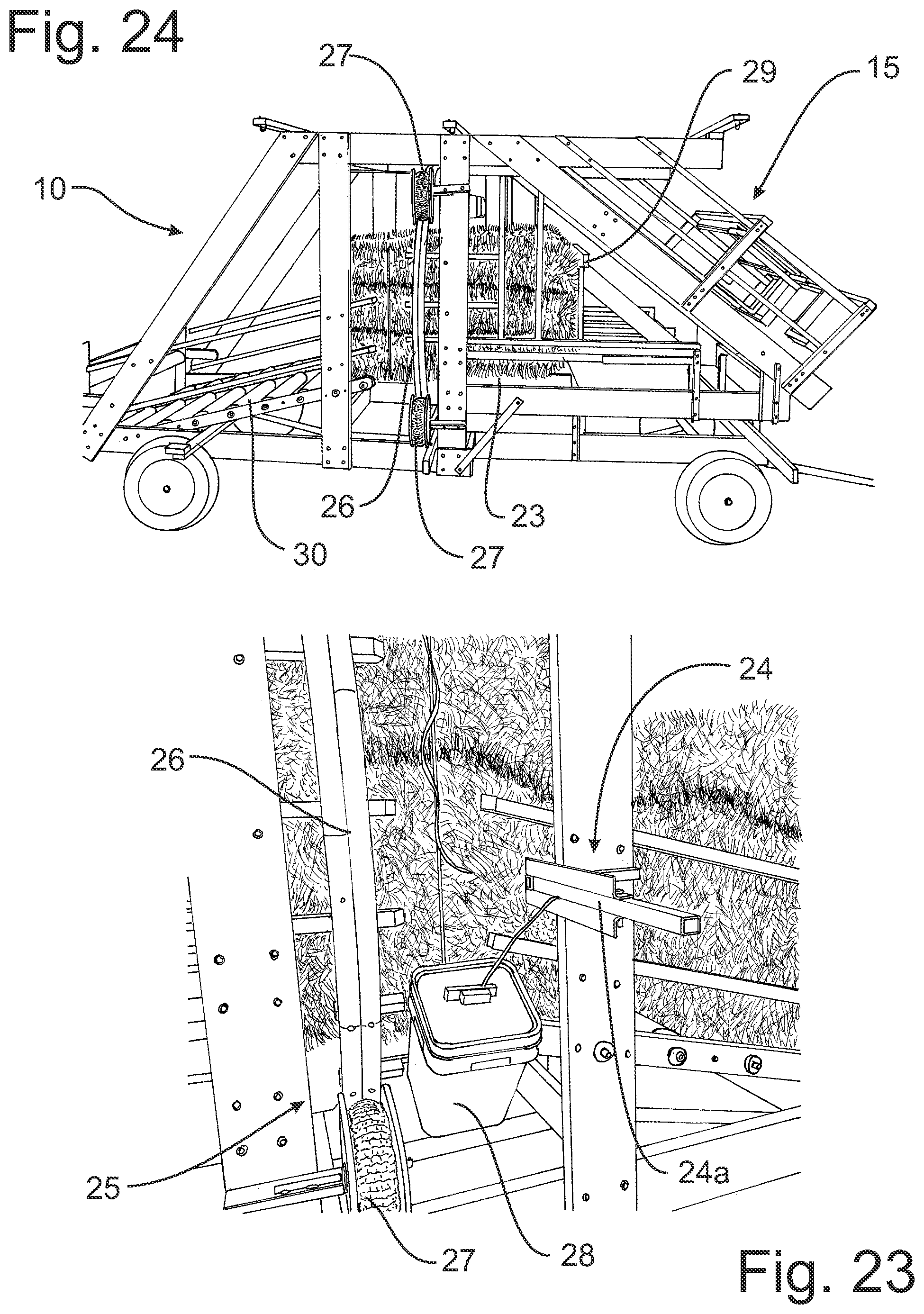 Patent US12426546 Figure 13 – Bale handler for small rectangular bales