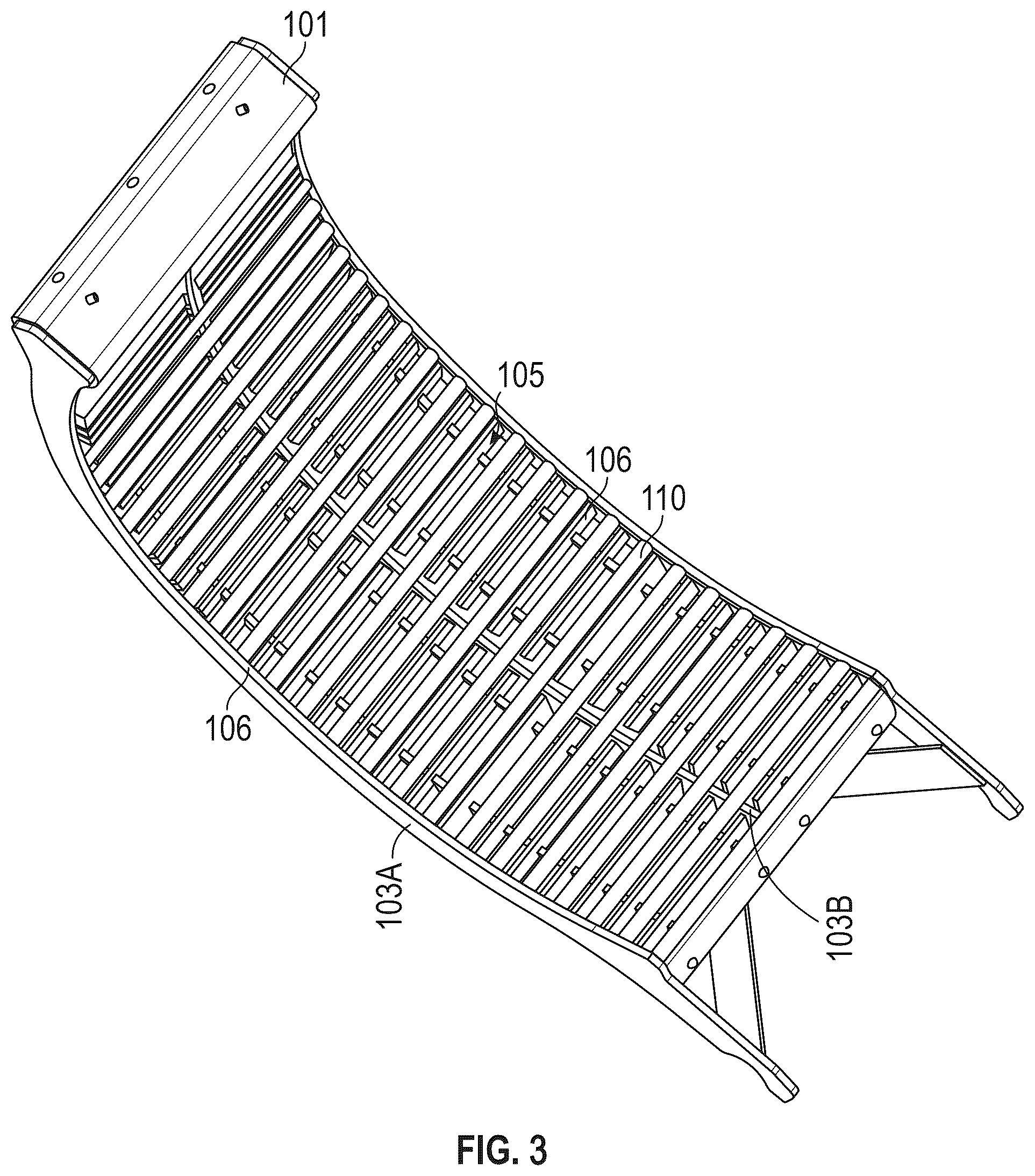 Patent US12426548 Figure 3 – Systems for regulating the flow of material other than grain through common concaves while simultaneously equalizing the flow of grain through common concaves