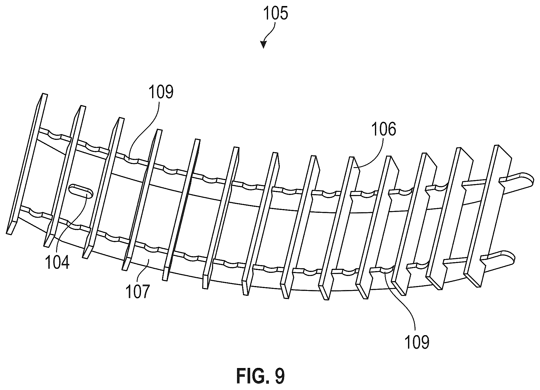 Patent US12426548 Figure 9 – Systems for regulating the flow of material other than grain through common concaves while simultaneously equalizing the flow of grain through common concaves