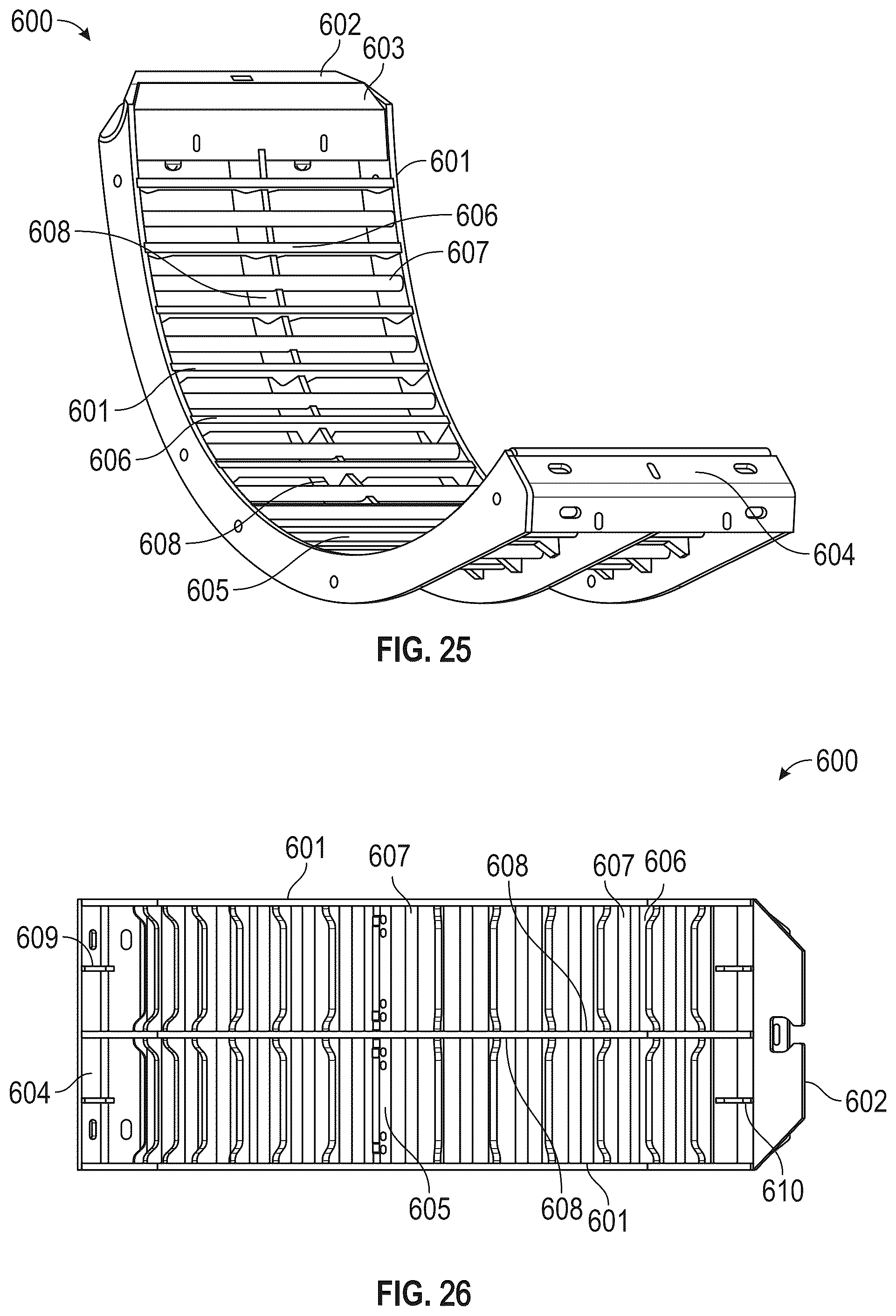 Patent US12426548 Figure 18 – Systems for regulating the flow of material other than grain through common concaves while simultaneously equalizing the flow of grain through common concaves