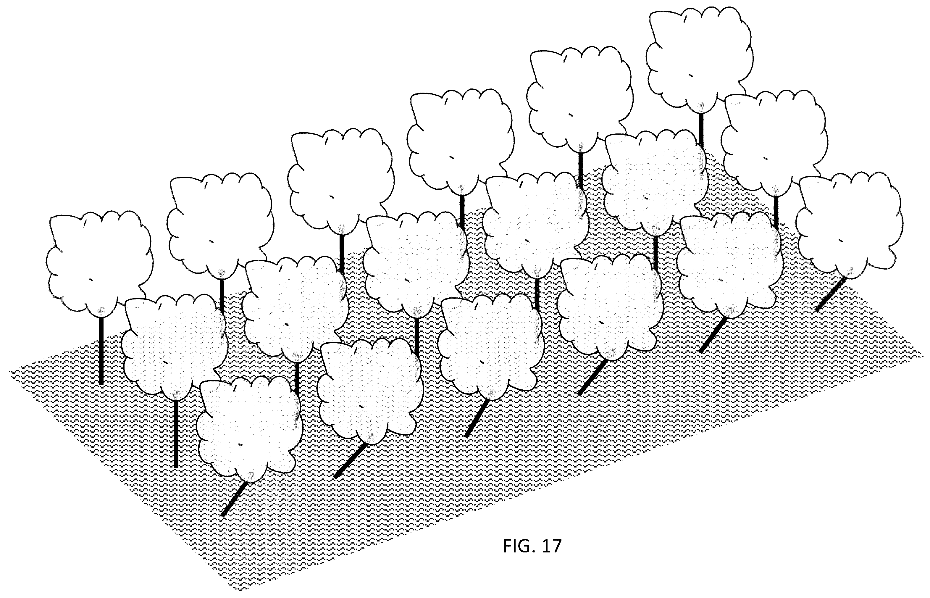Patent US12426551 Figure 17 – In-ground clustering for plants