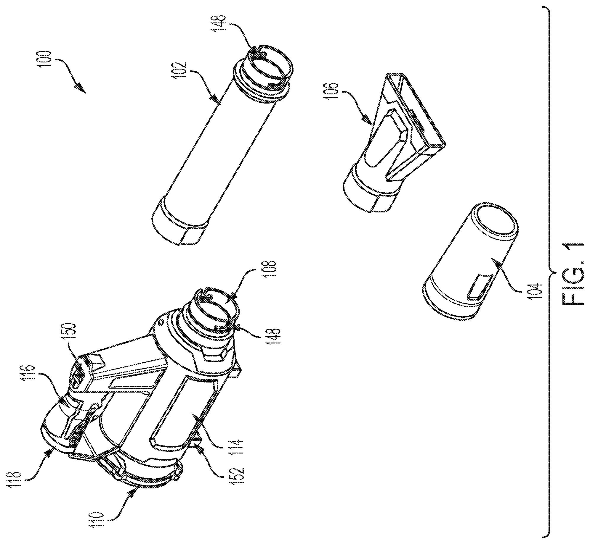 Patent US12426552 Figure 1 – Handheld blower