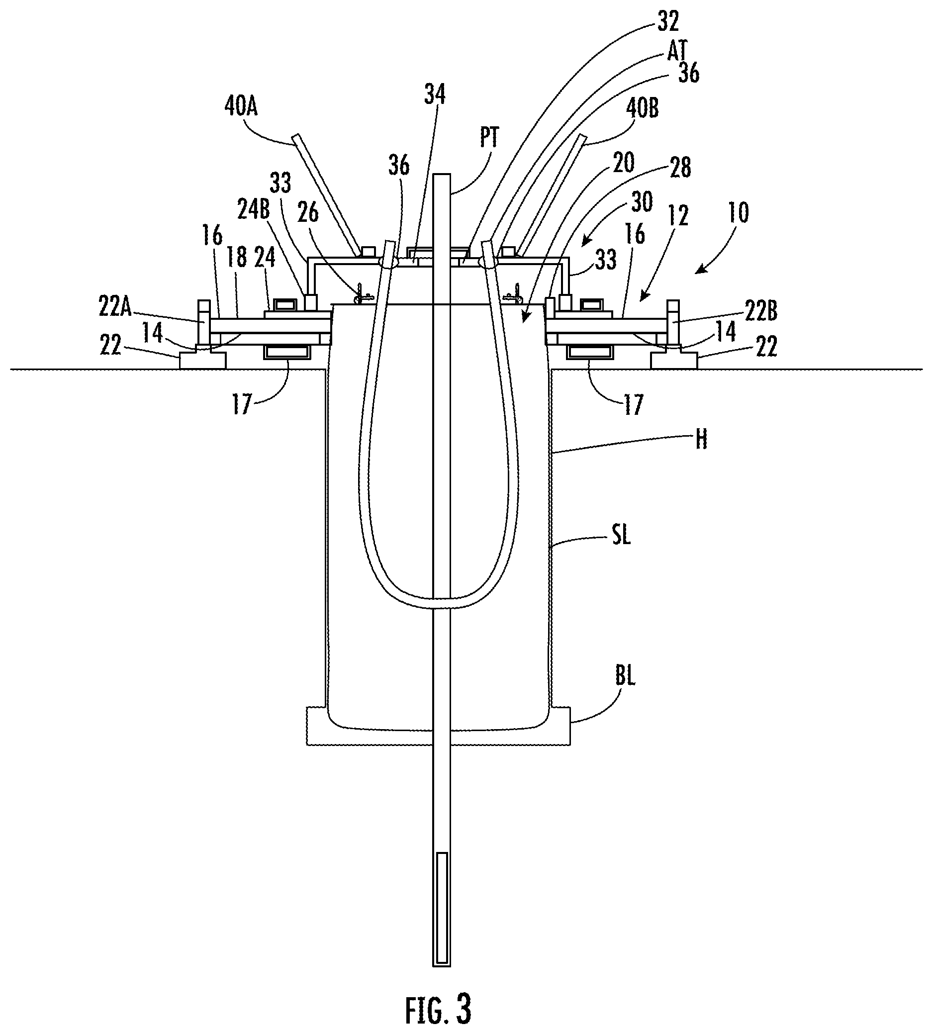 Patent US12426553 Figure 3 – Platforms, platform systems, safety grates and related methods for installation of vegetation-based remediation systems