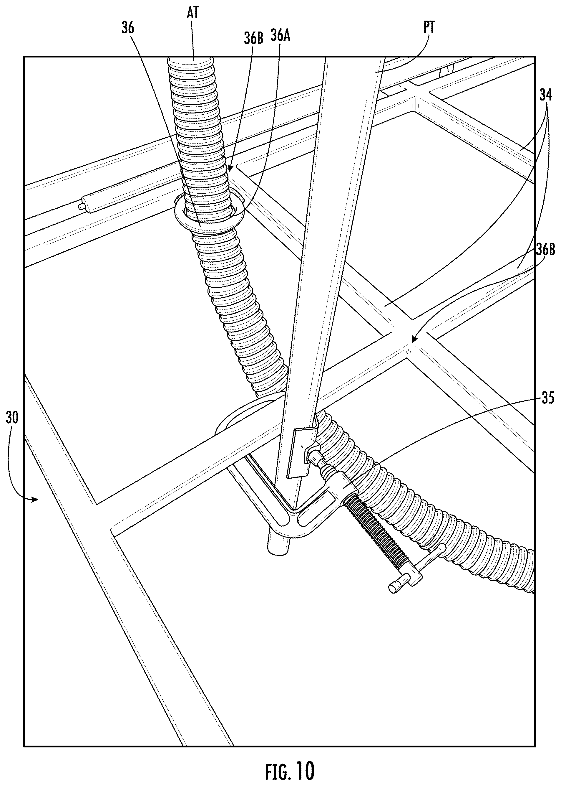 Patent US12426553 Figure 10 – Platforms, platform systems, safety grates and related methods for installation of vegetation-based remediation systems