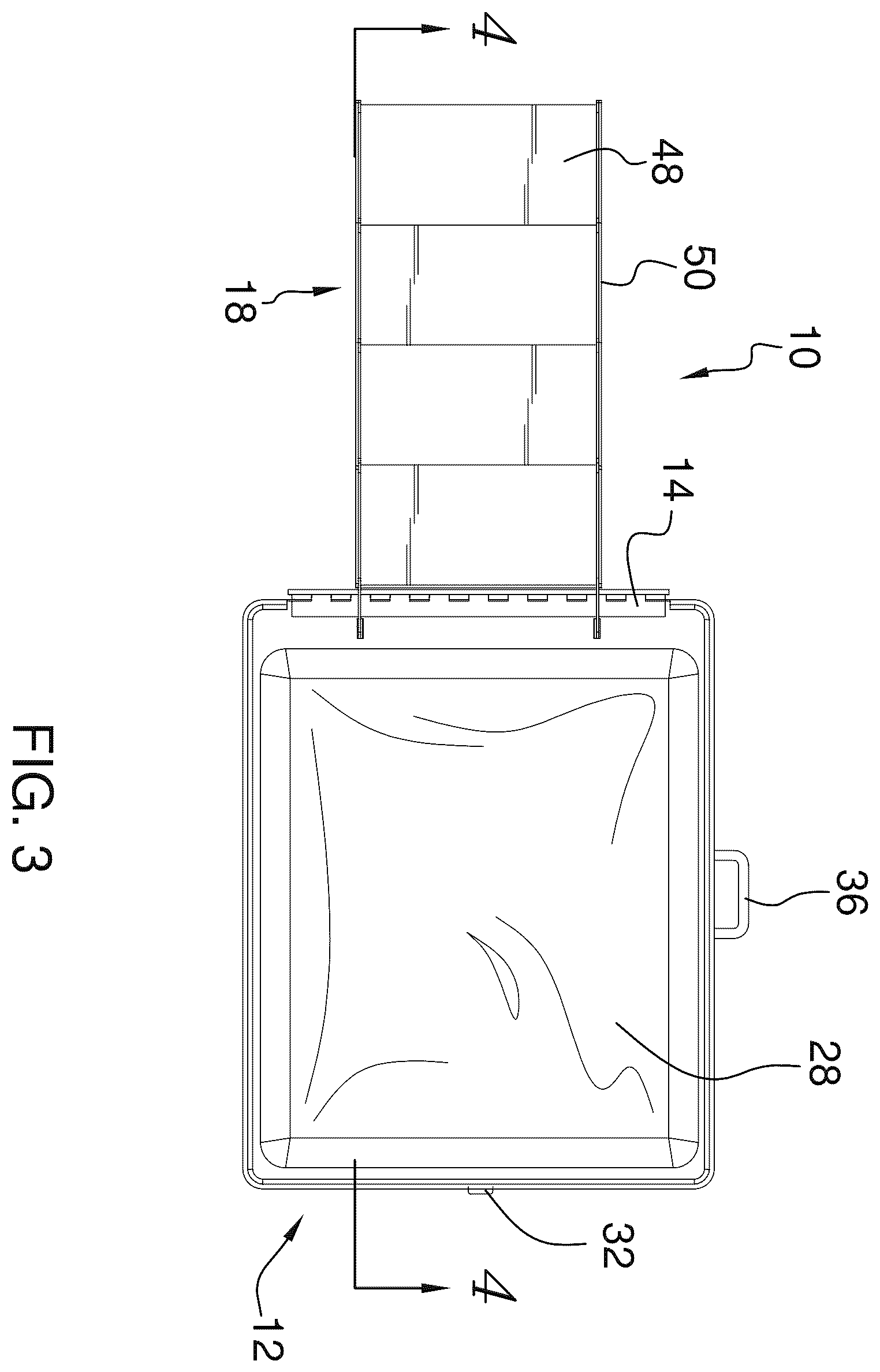 Patent US12426570 Figure 3 – Collapsible pet bed
