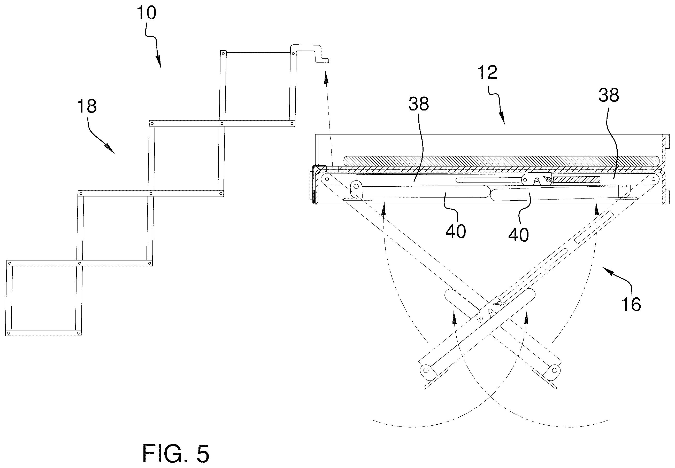 Patent US12426570 Figure 5 – Collapsible pet bed