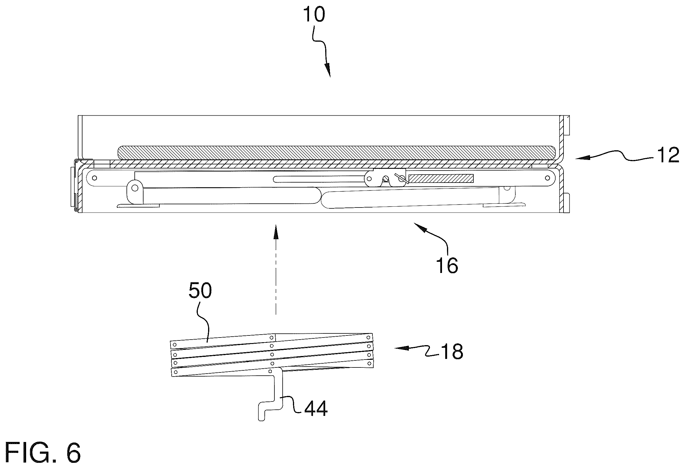 Patent US12426570 Figure 6 – Collapsible pet bed