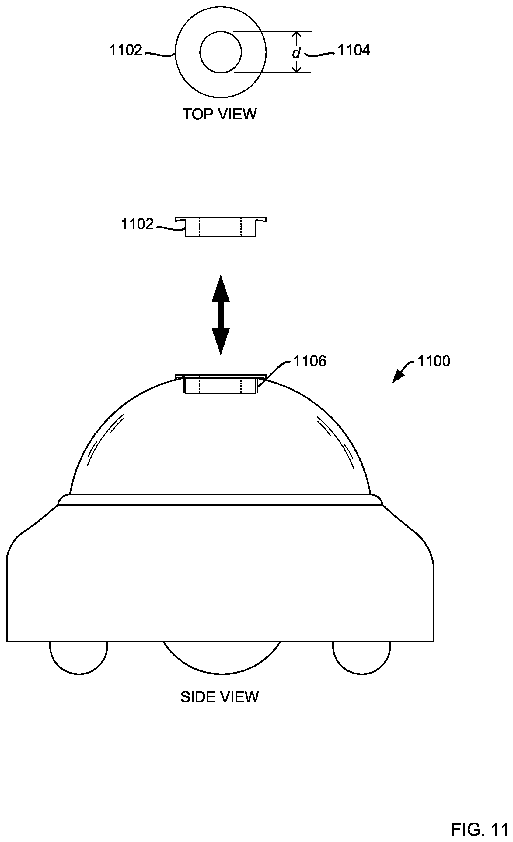 Patent US12426572 Figure 6 – Treat dispensing device