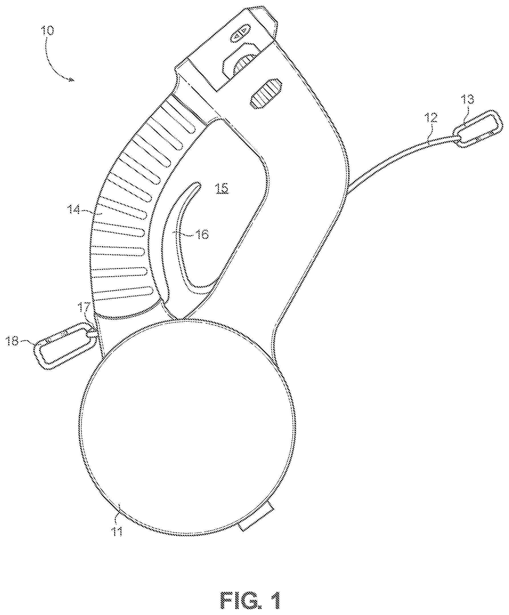 Patent US12426575 Figure 1 – Obedience training pet leash and harness system