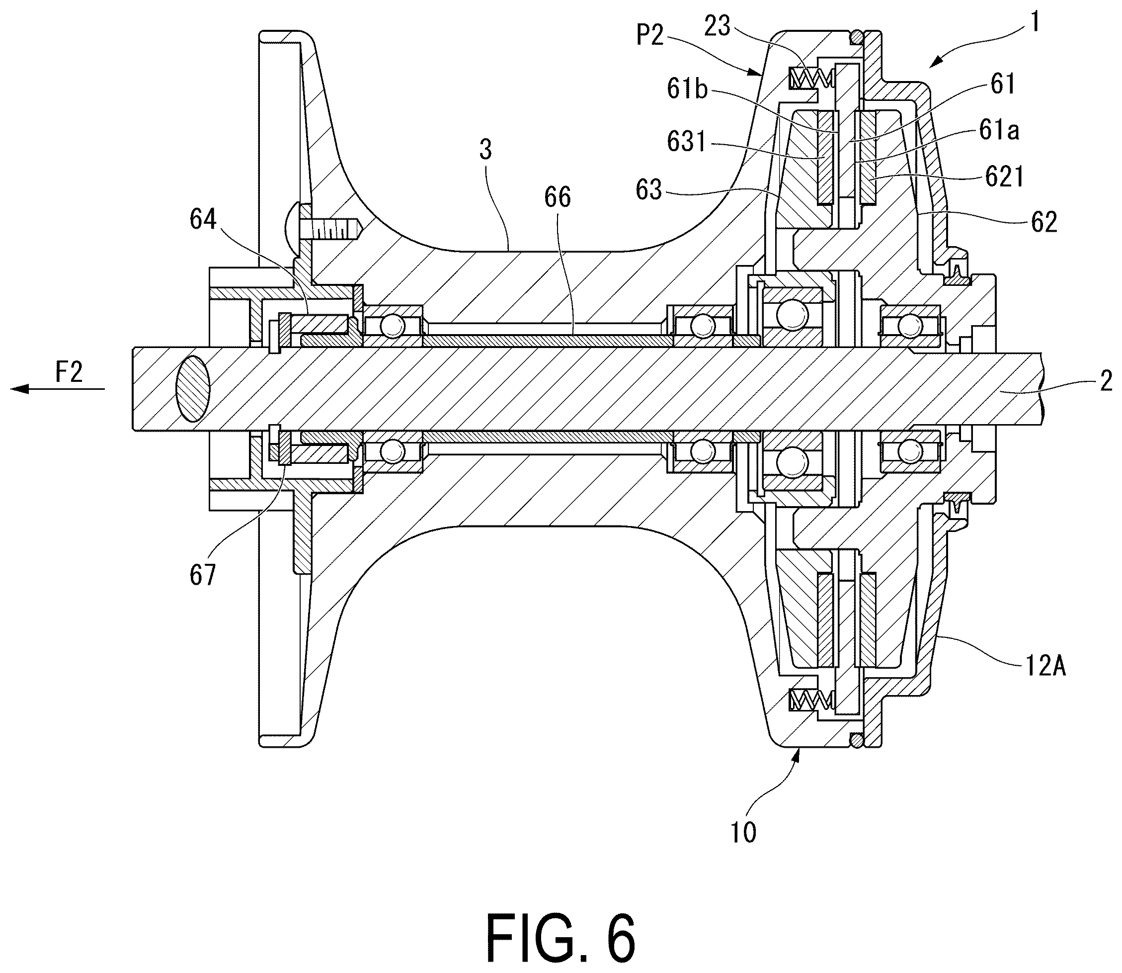 Patent US12426584 Figure 6 – Dual-bearing reel for fishing