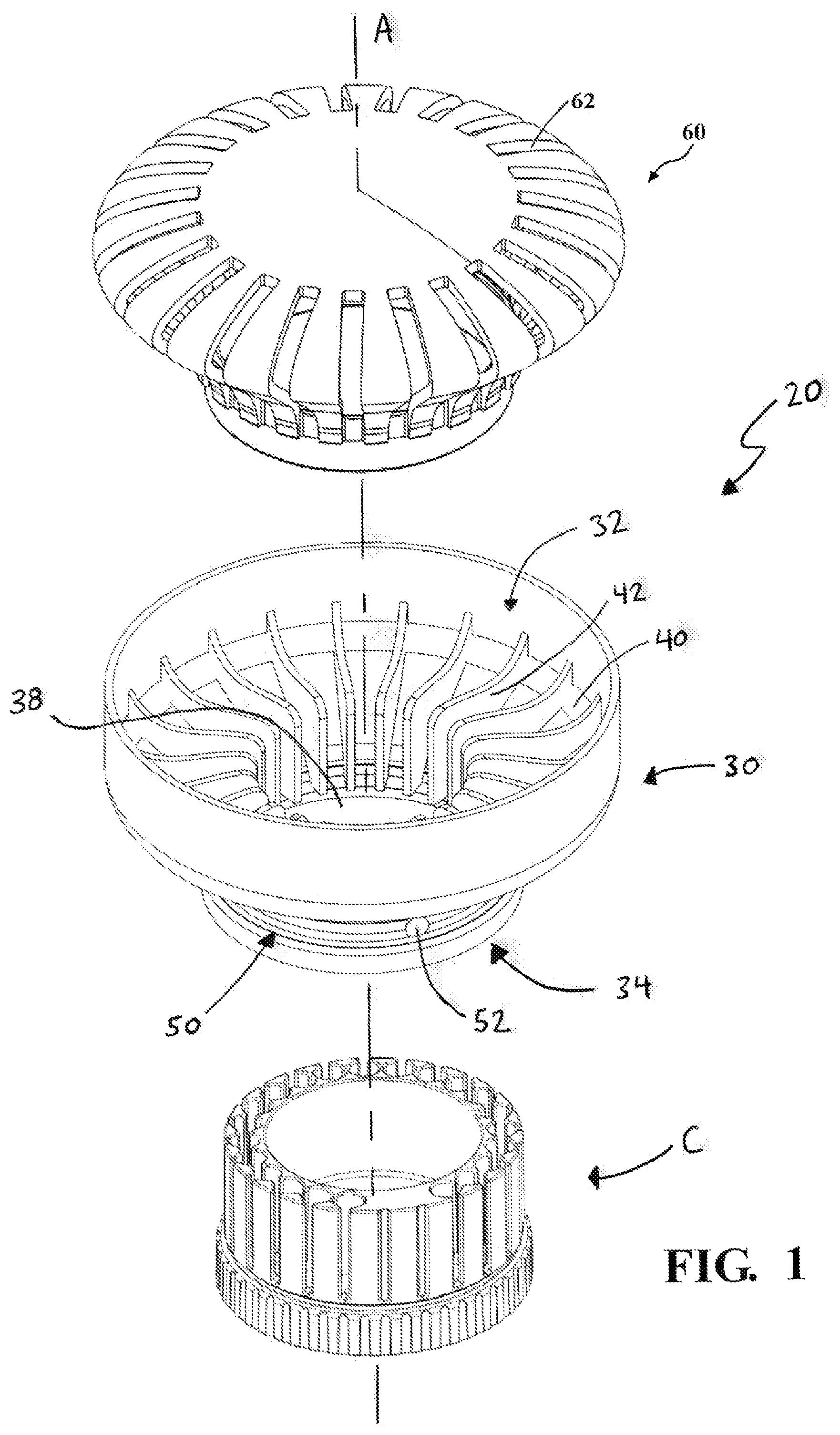 Patent US12426585 Figure 1 – Fishing bait cartridge speed loader