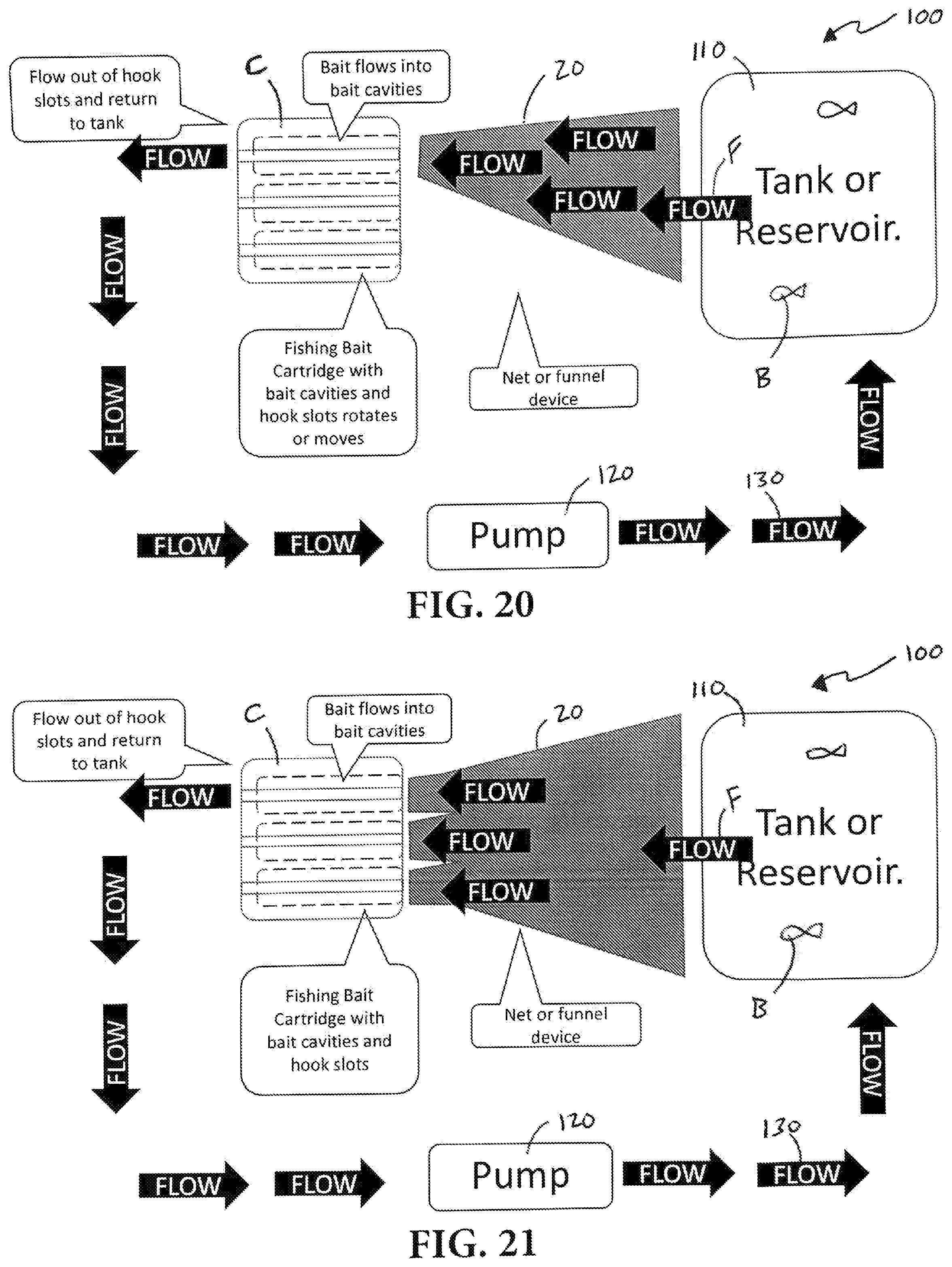 Patent US12426585 Figure 7 – Fishing bait cartridge speed loader