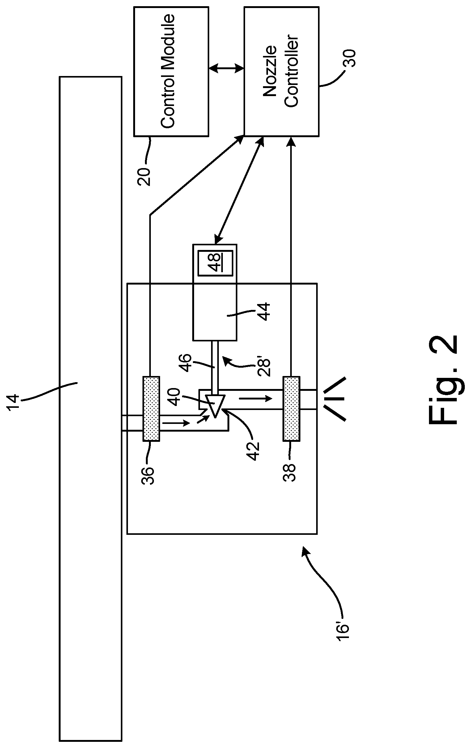 Patent US12426588 Figure 2 – Pressure-based flow meter for a spray nozzle