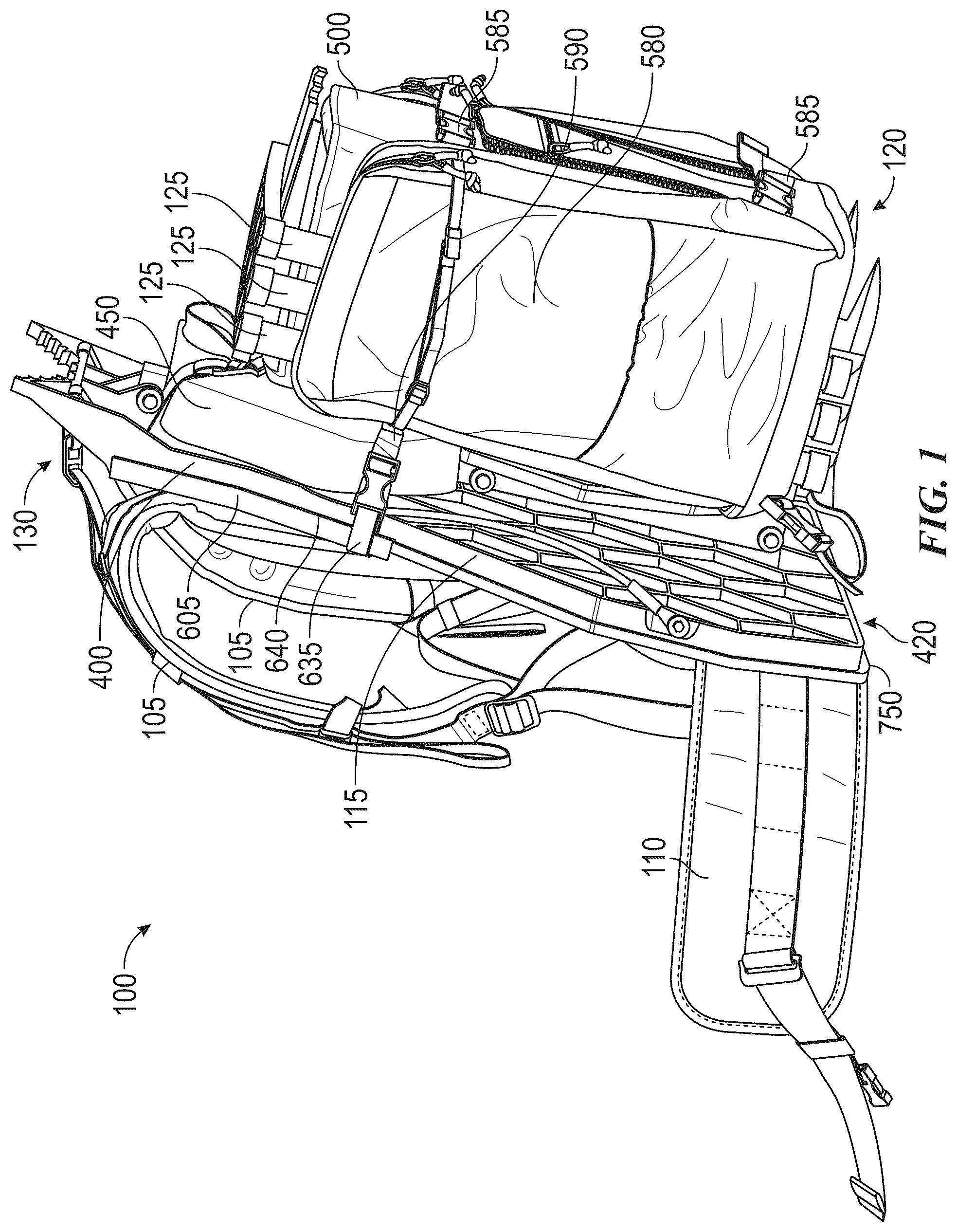 Patent US12426592 Figure 1 – Portable ladder and stand systems