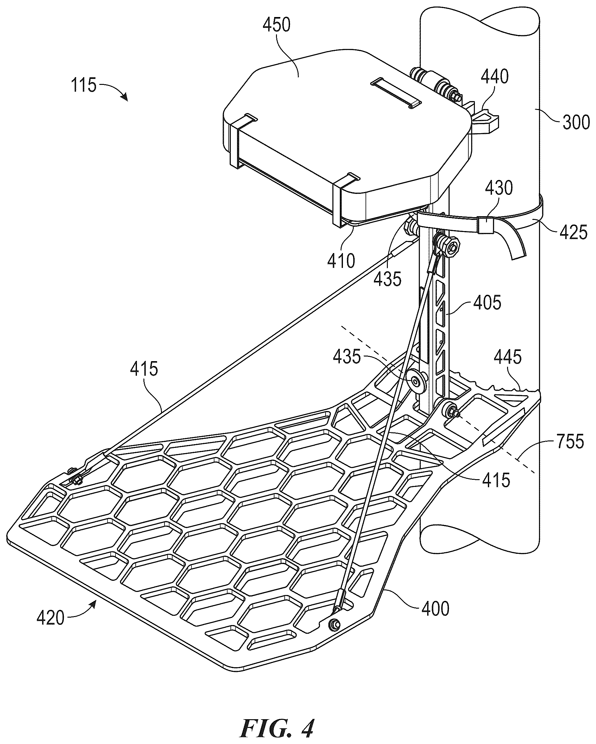 Patent US12426592 Figure 4 – Portable ladder and stand systems