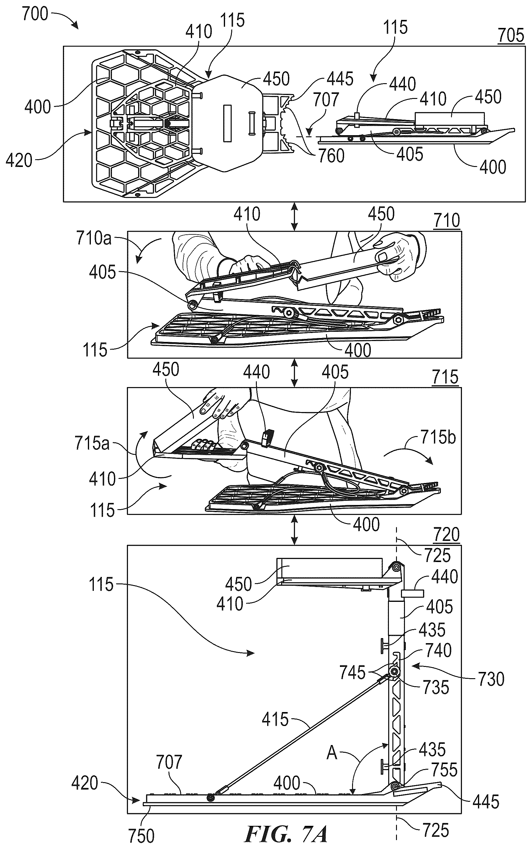 Patent US12426592 Figure 13 – Portable ladder and stand systems