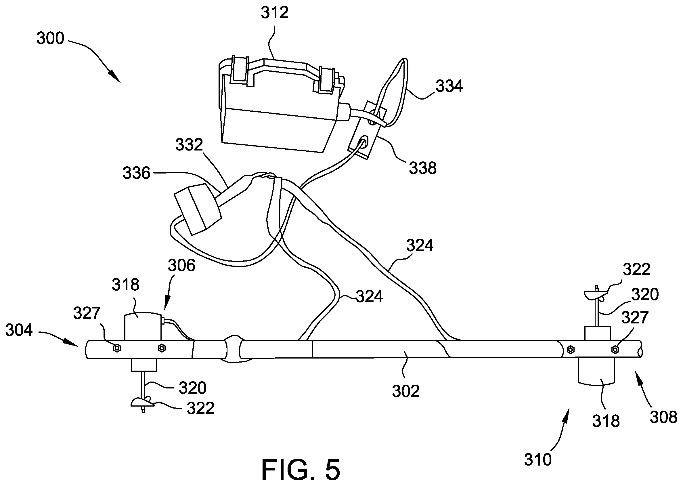Patent US12426593 Figure 5 – Motive device for waterfowl decoy deployment system
