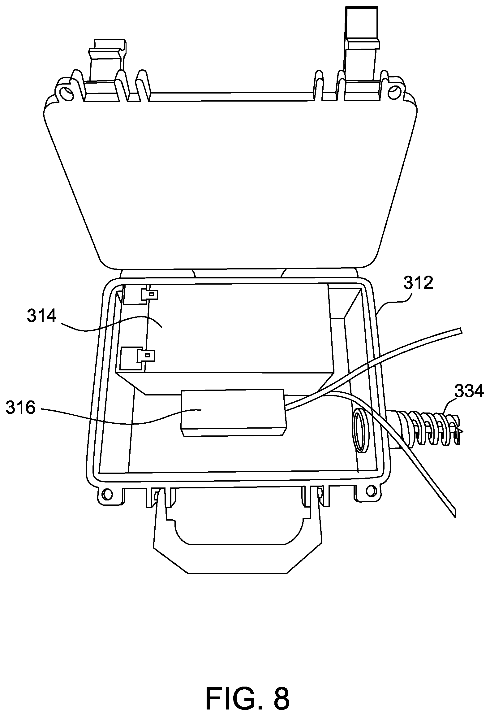 Patent US12426593 Figure 8 – Motive device for waterfowl decoy deployment system