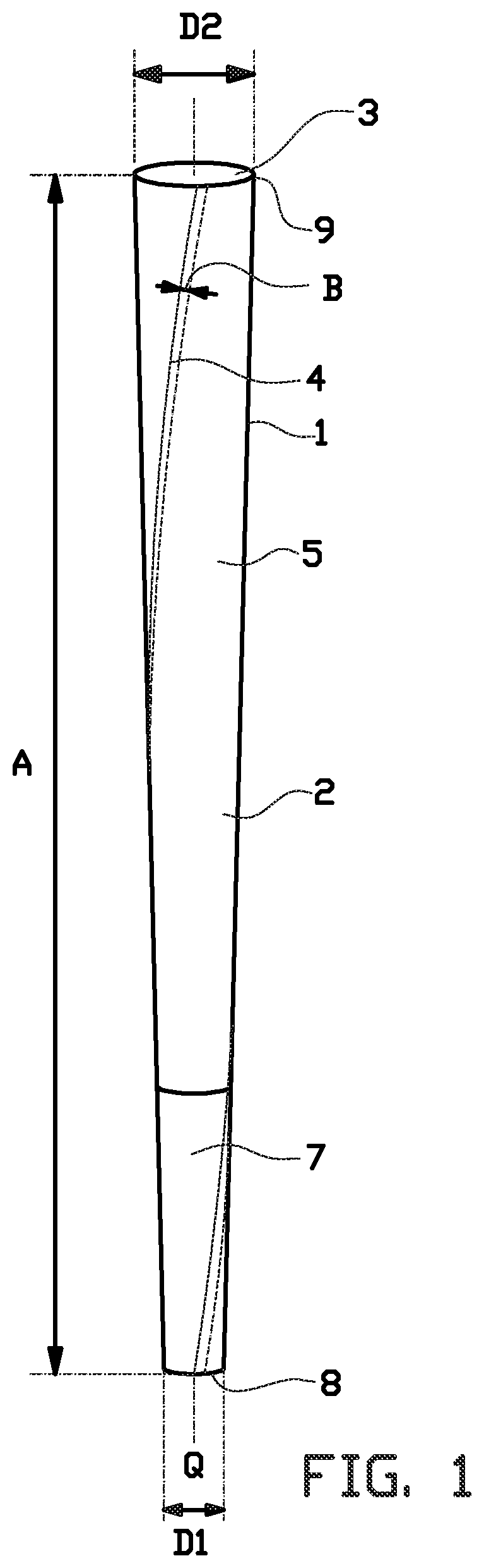 Patent US12426622 Figure 1 – Cigarette tube, piano for a cigarette tube, method for forming a cigarette tube, and packaging for multiple cigarette tubes