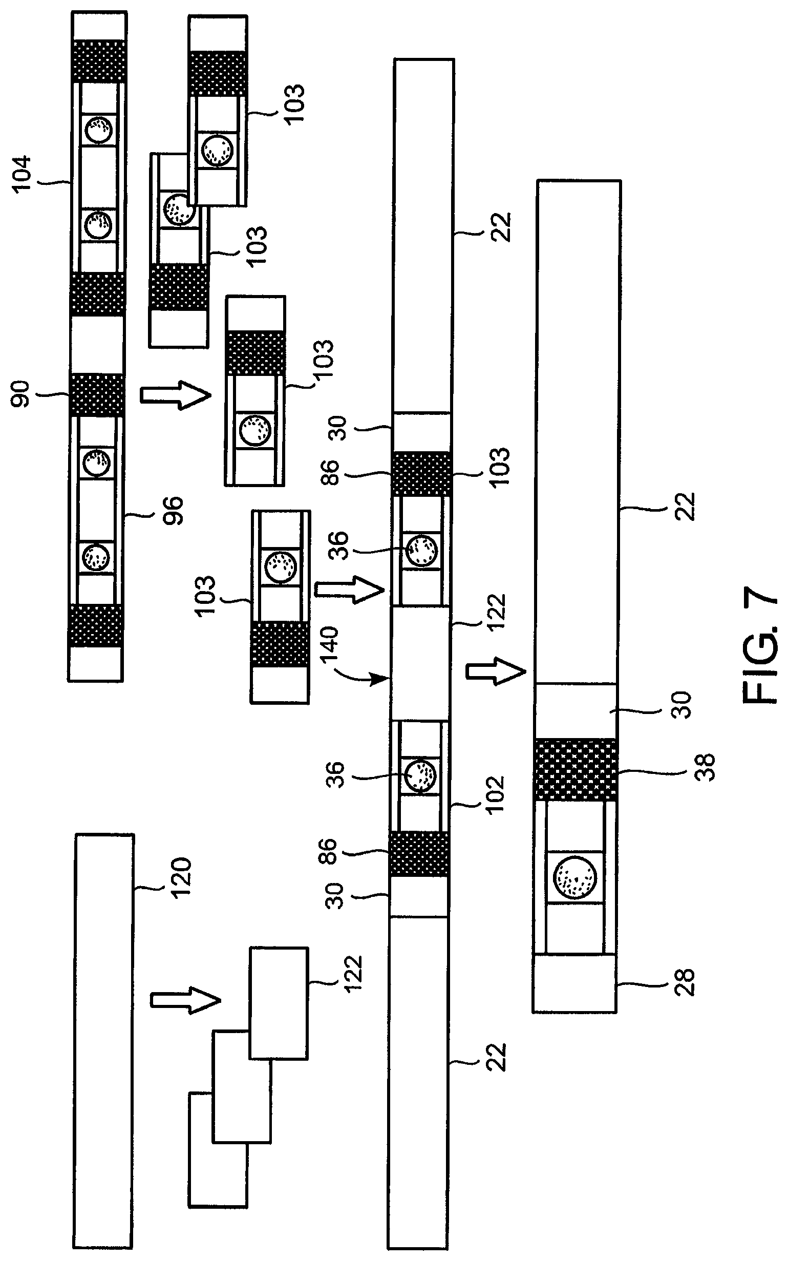 Patent US12426623 Figure 5 – Cigarettes and filter subassemblies with squeezable flavor capsules and methods of manufacture