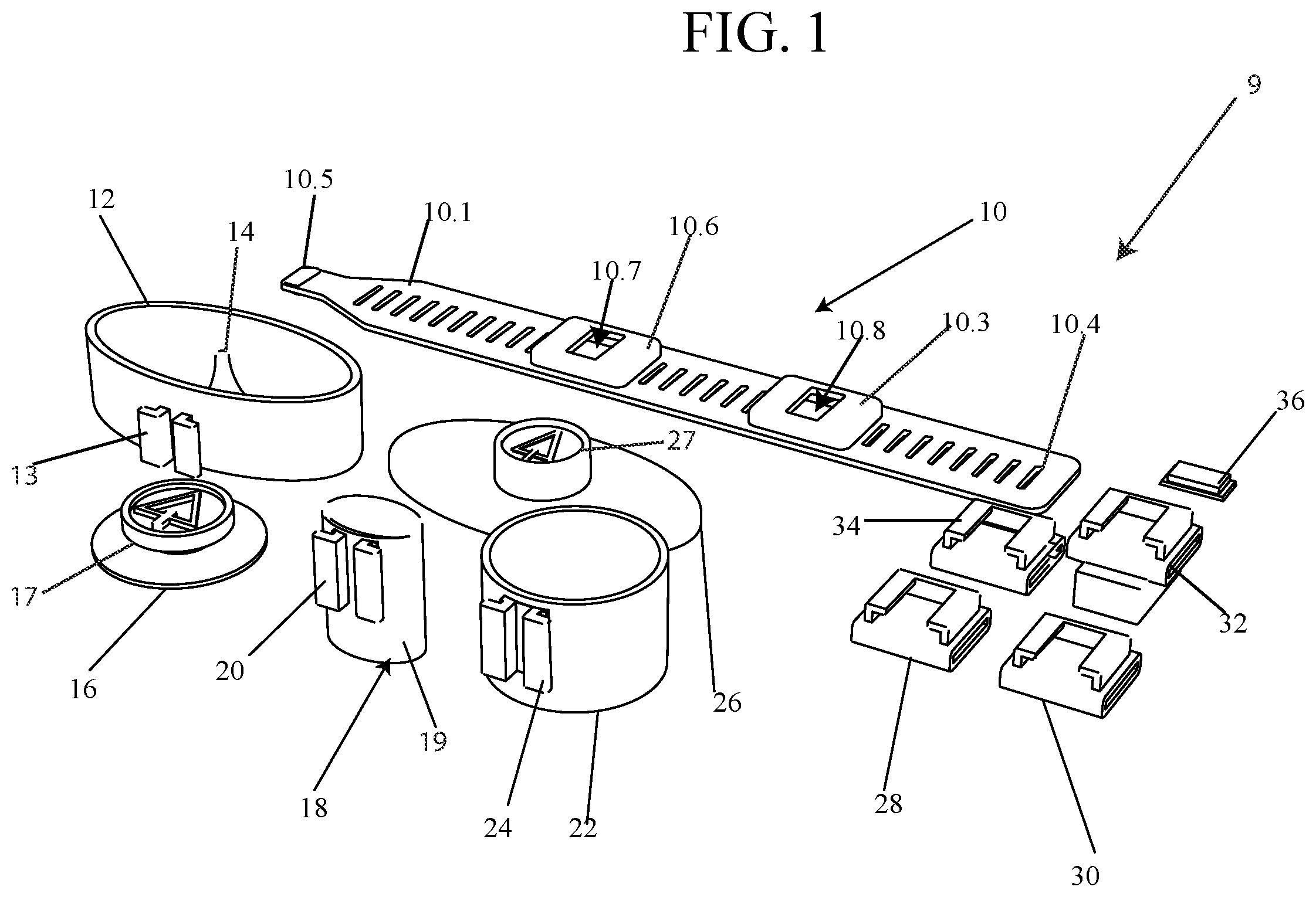 Patent US12426627 Figure 1 – Ashtray kit