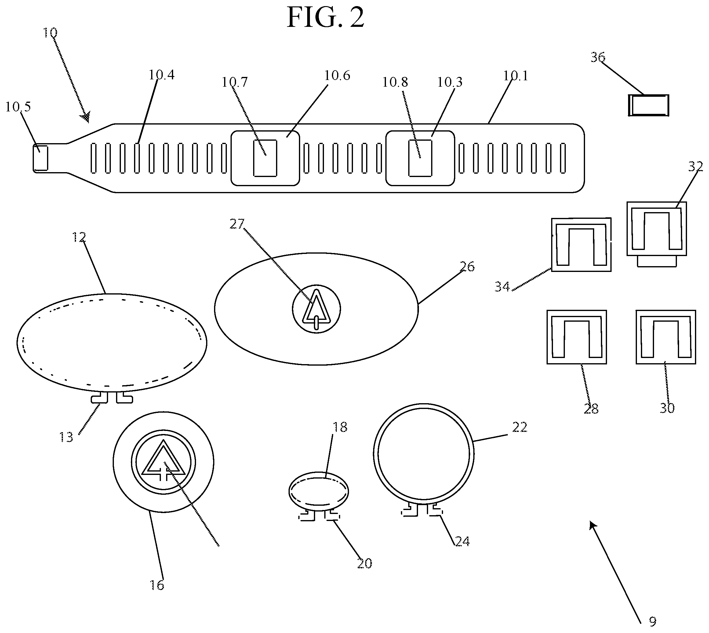 Patent US12426627 Figure 2 – Ashtray kit