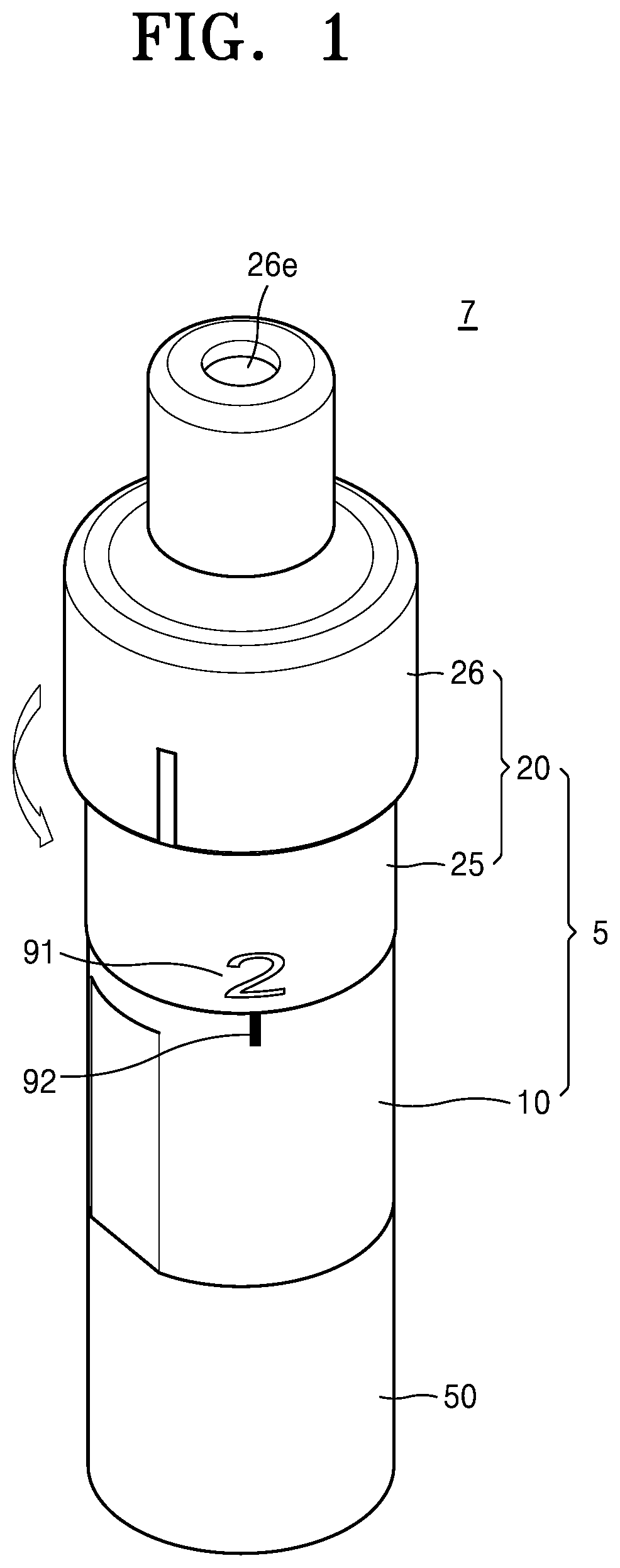 Patent US12426629 Figure 1 – Aerosol delivering device and aerosol generating device with the same