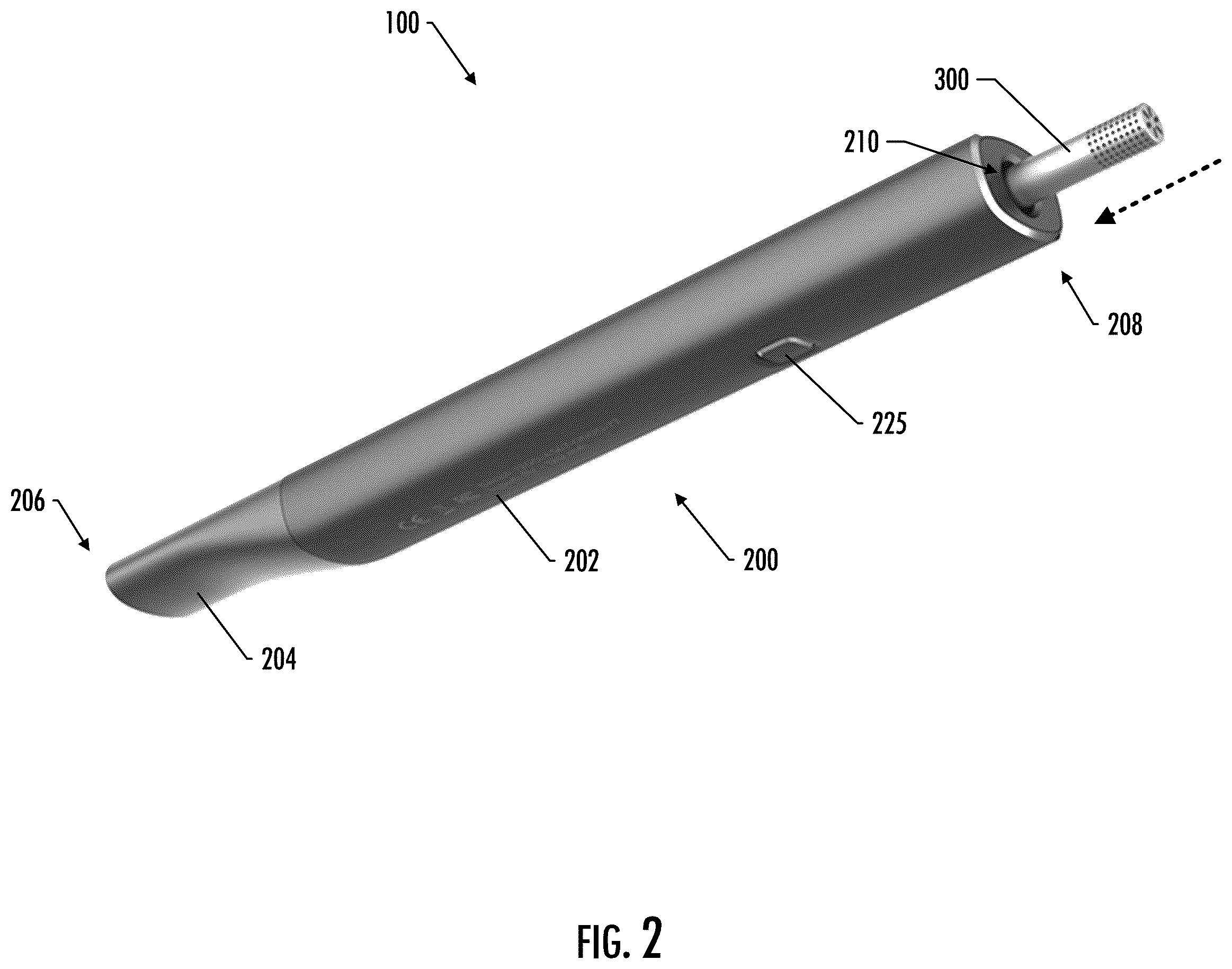 Patent US12426633 Figure 2 – Aerosol delivery device with integrated inductive heater