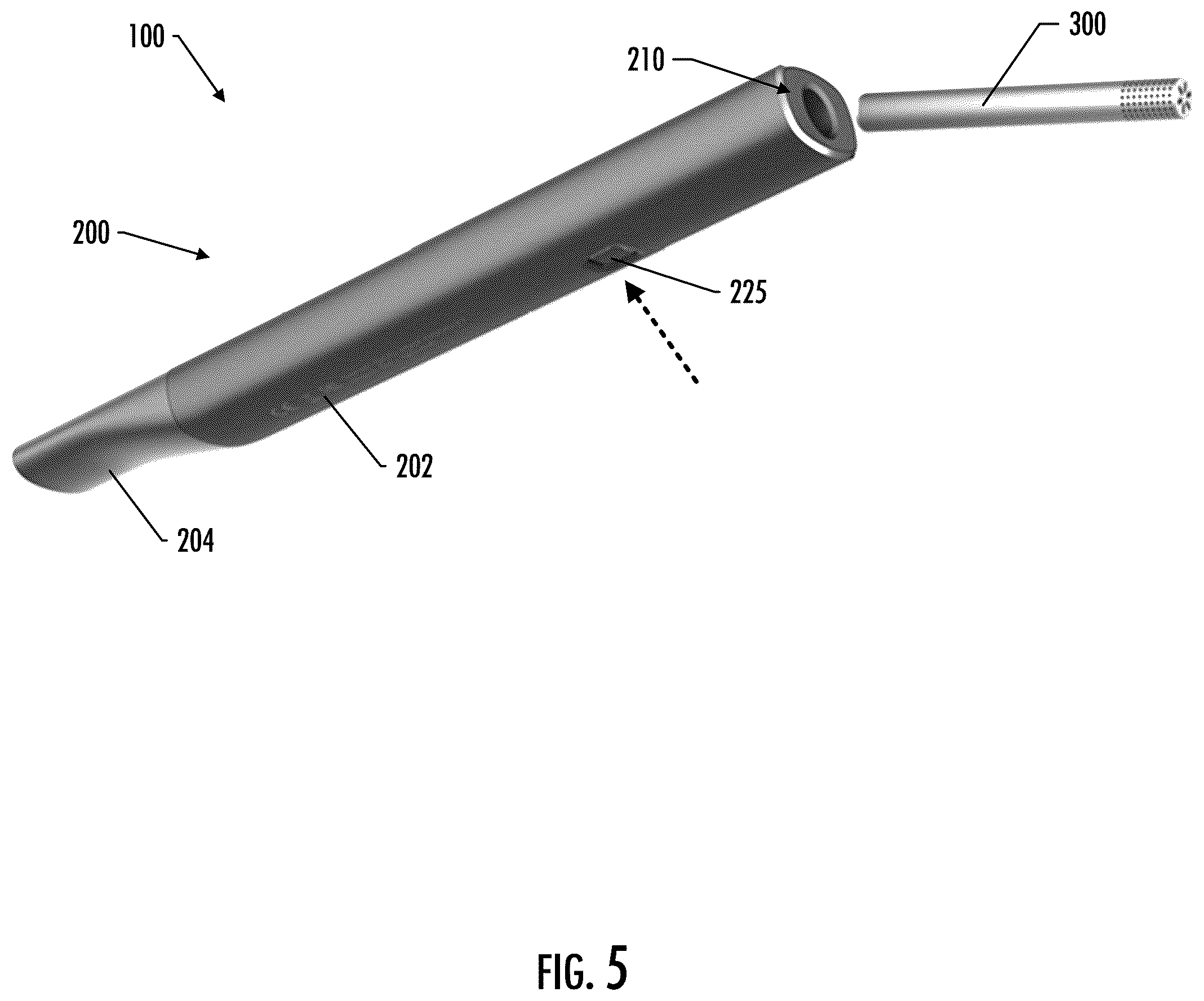 Patent US12426633 Figure 5 – Aerosol delivery device with integrated inductive heater