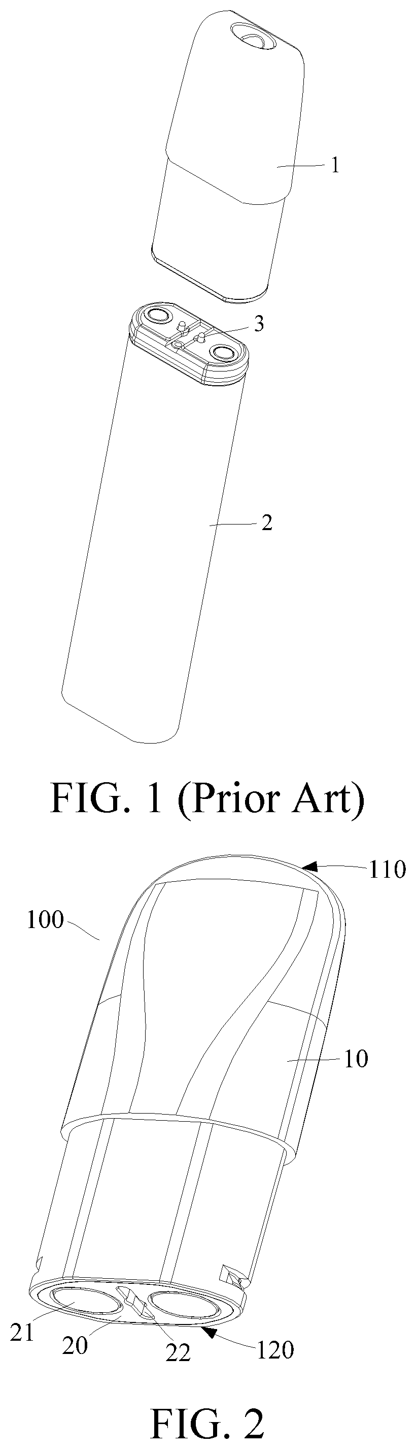Patent US12426636 Figure 1 – E-cigarette vaporizer and e-cigarette that can collect and hold condensate from aerosol