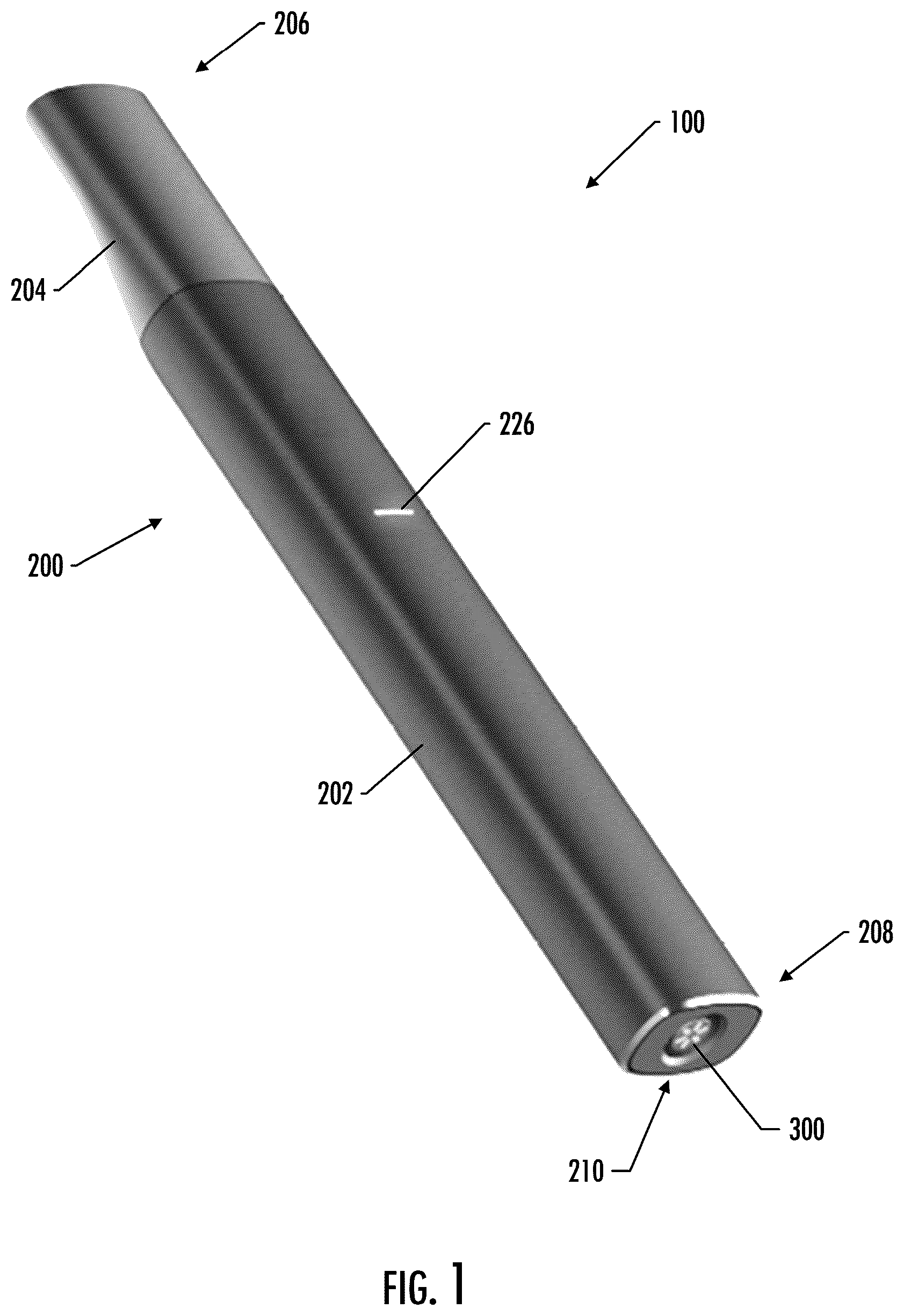 Patent US12426637 Figure 1 – Inductively heated aerosol delivery device consumable