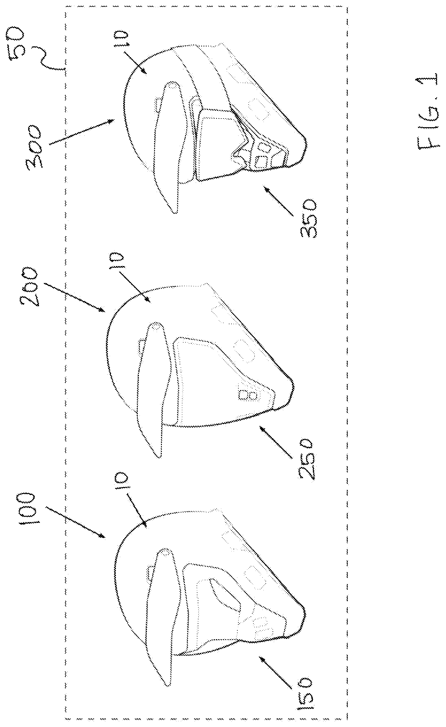 Patent US12426646 Figure 1 – Garment for connecting to a helmet