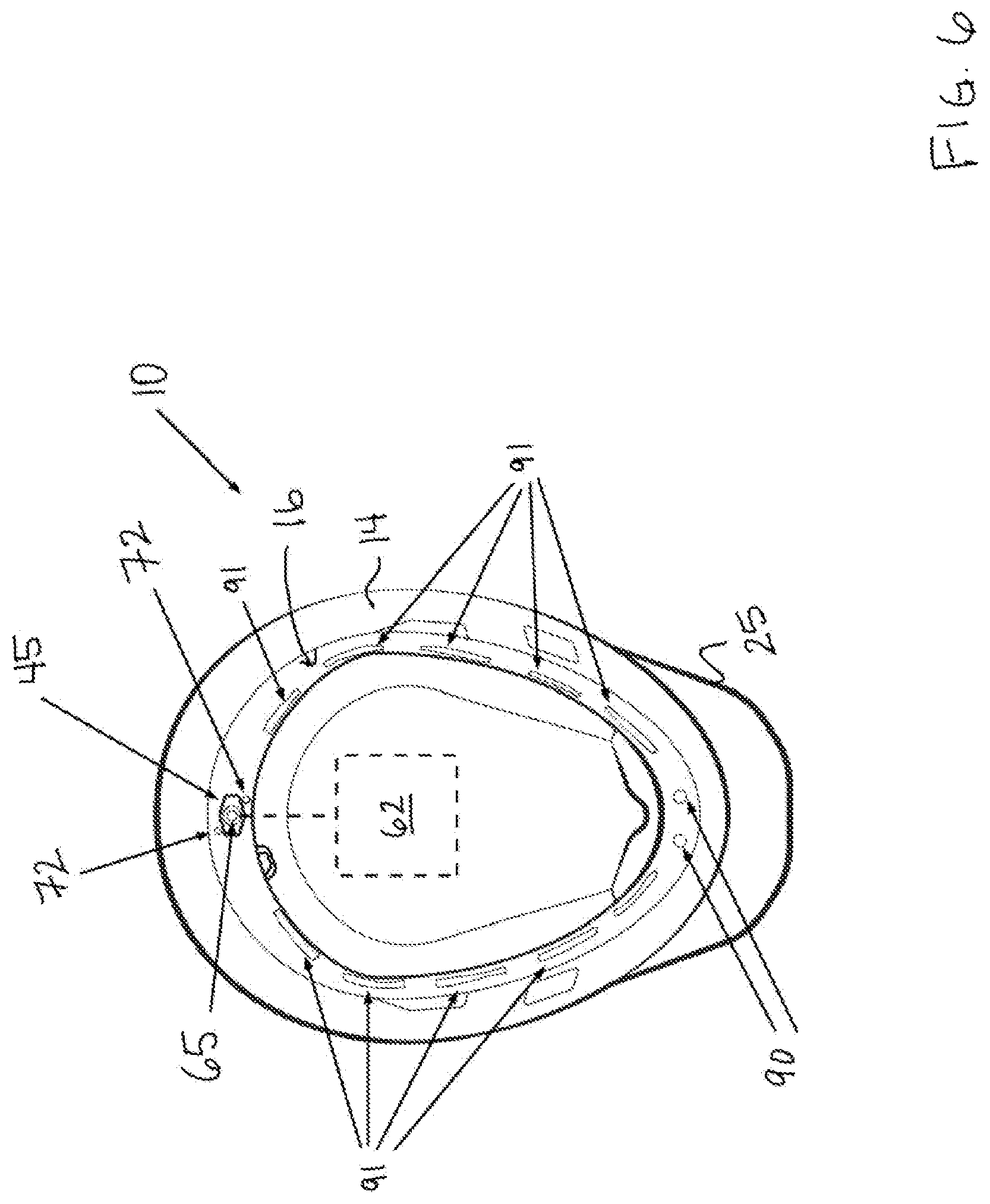 Patent US12426646 Figure 6 – Garment for connecting to a helmet