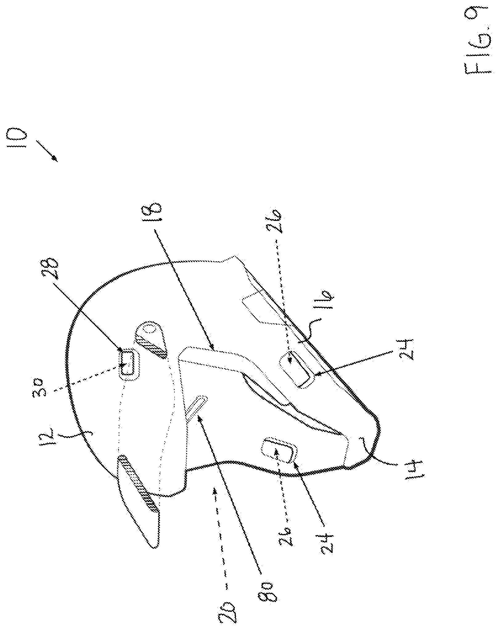 Patent US12426646 Figure 10 – Garment for connecting to a helmet