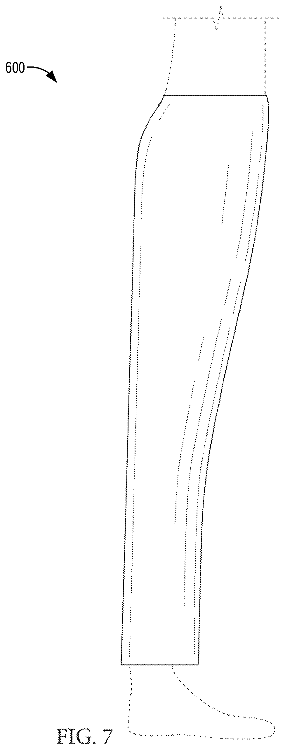 Patent US12426648 Figure 6 – Garment having a manipulable crotch area