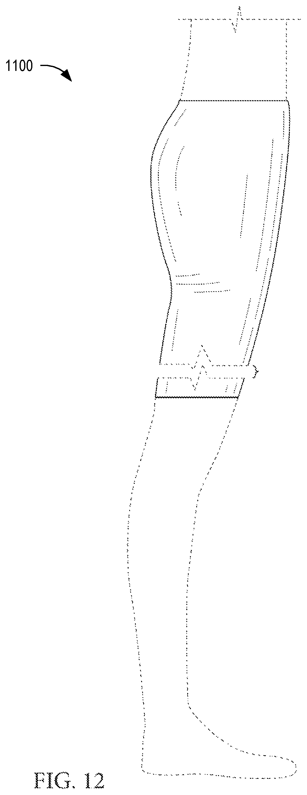 Patent US12426648 Figure 10 – Garment having a manipulable crotch area