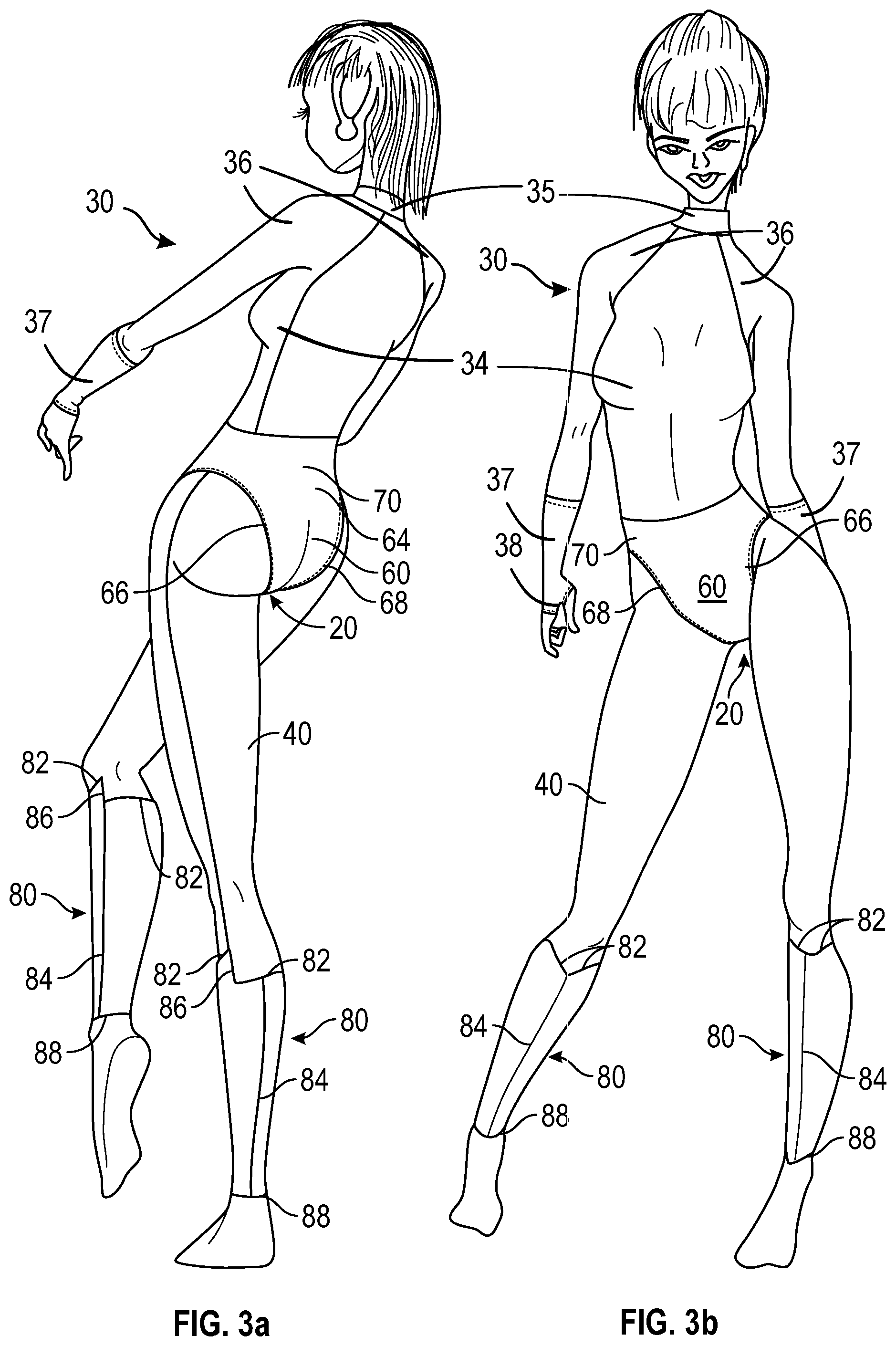 Patent US12426649 Figure 3 – Open seat leggings with curtain